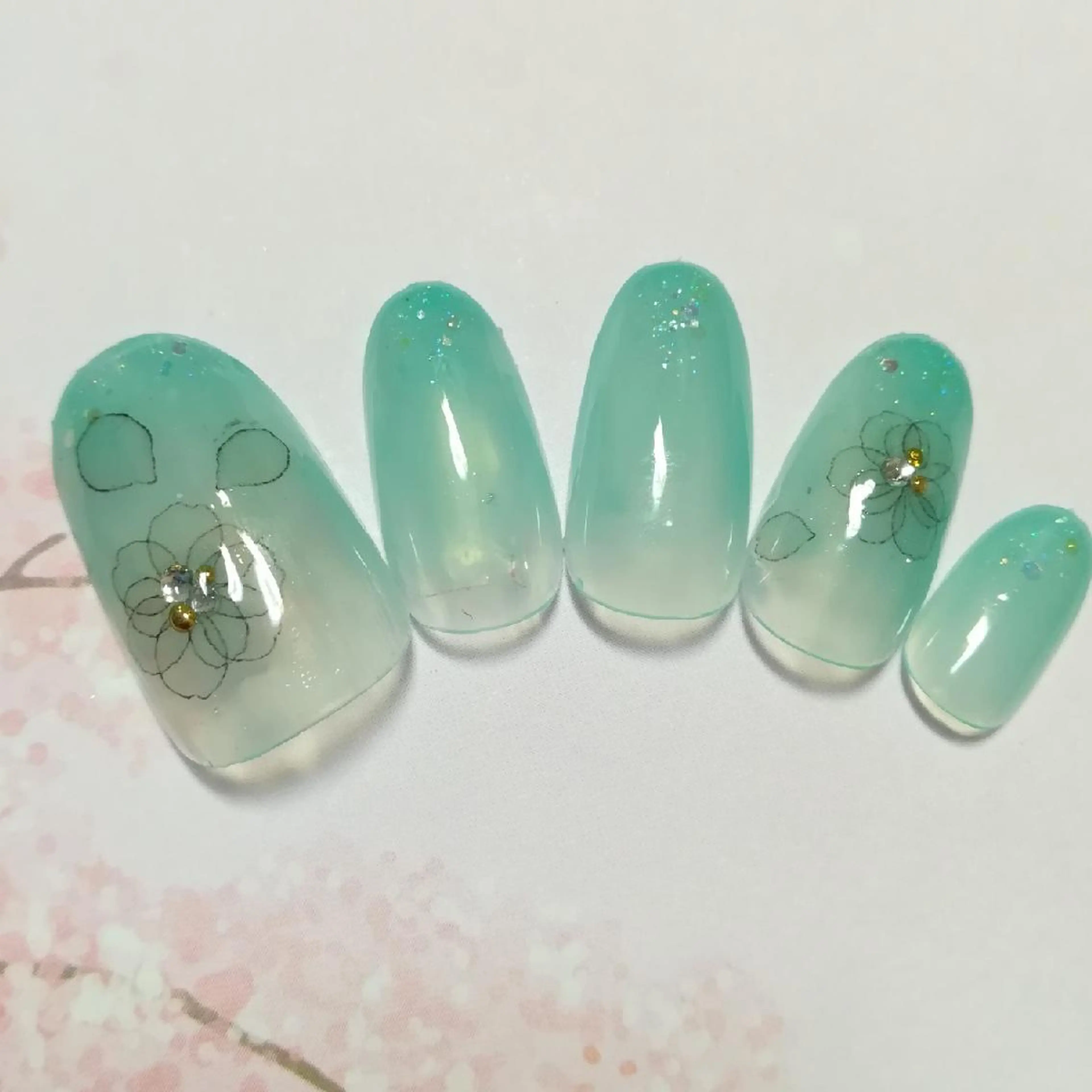 ネイル フラワーネイル ハンドネイル reve あやののネイルデザイン