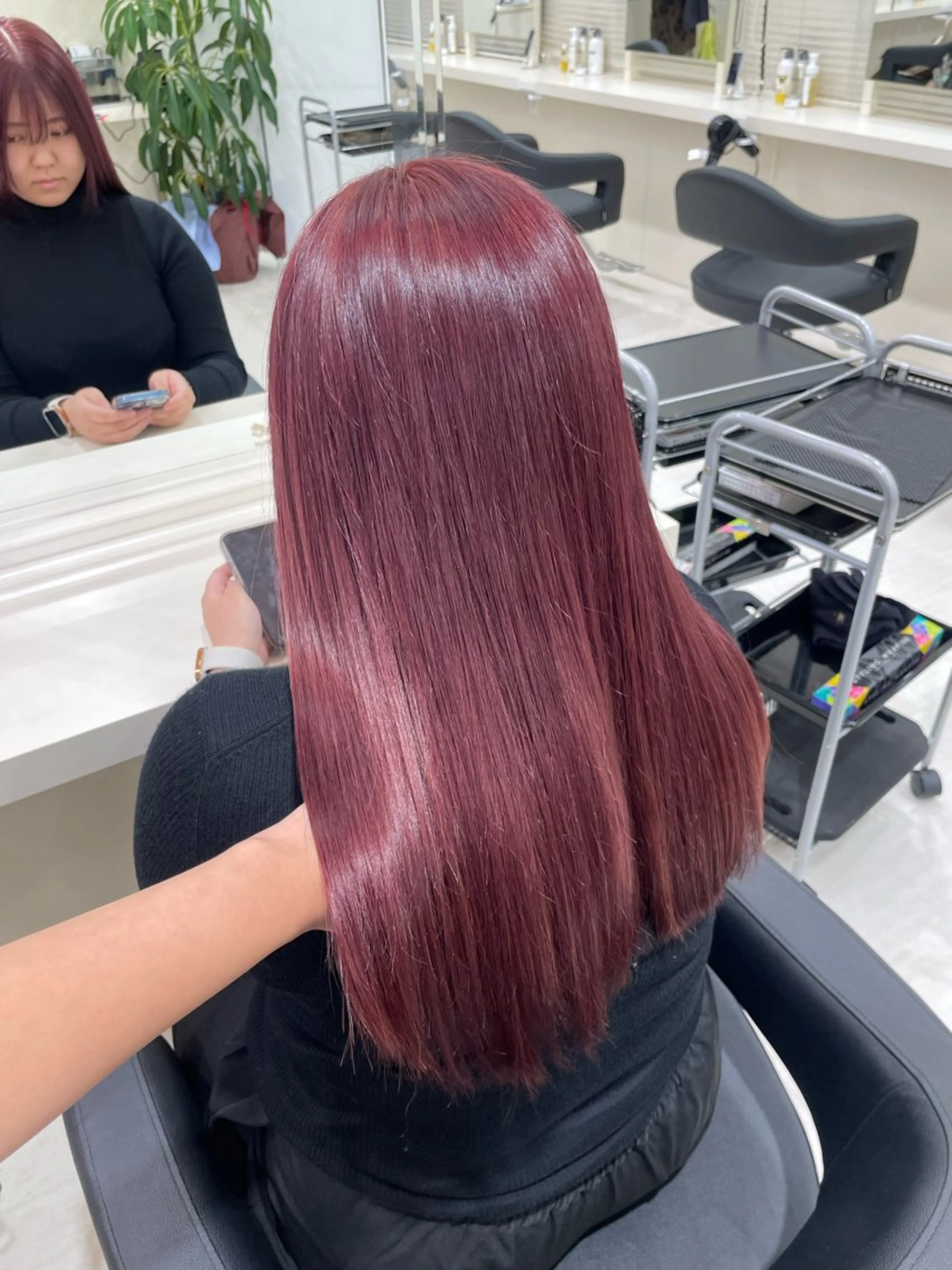 カラー 🎀🫧透明感 ピンクラベンダー💟のヘアスタイル