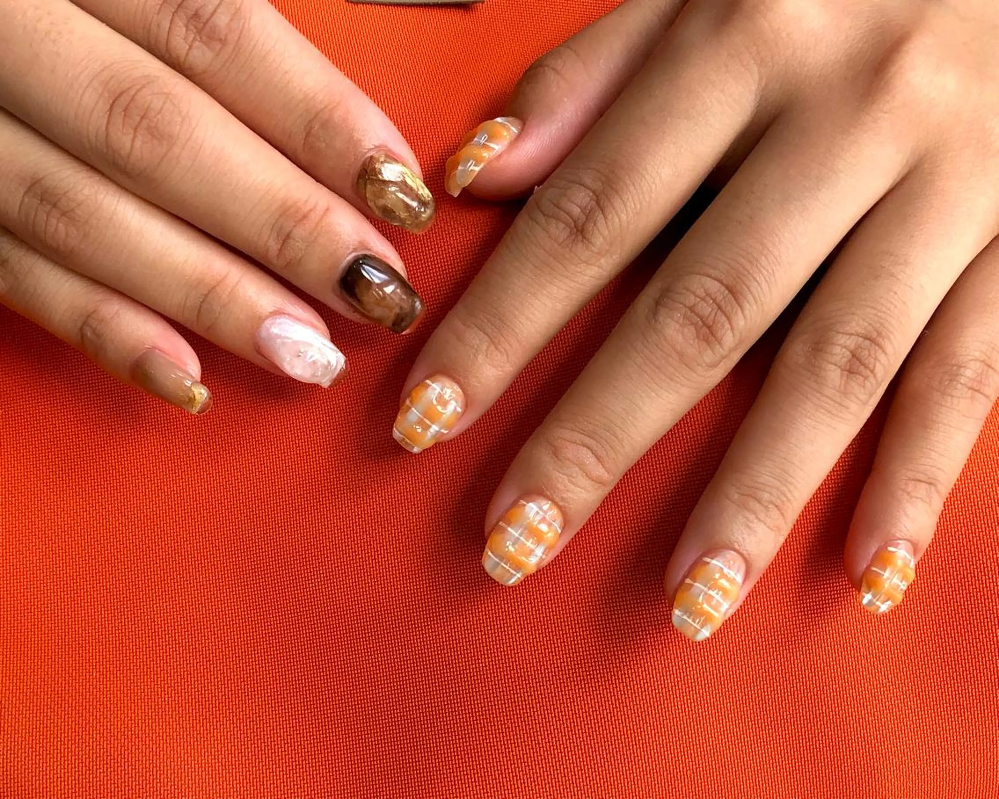 ネイル ぷっくりネイル ハンドネイル ハンドケア le'a moe KONAMIのネイルデザイン