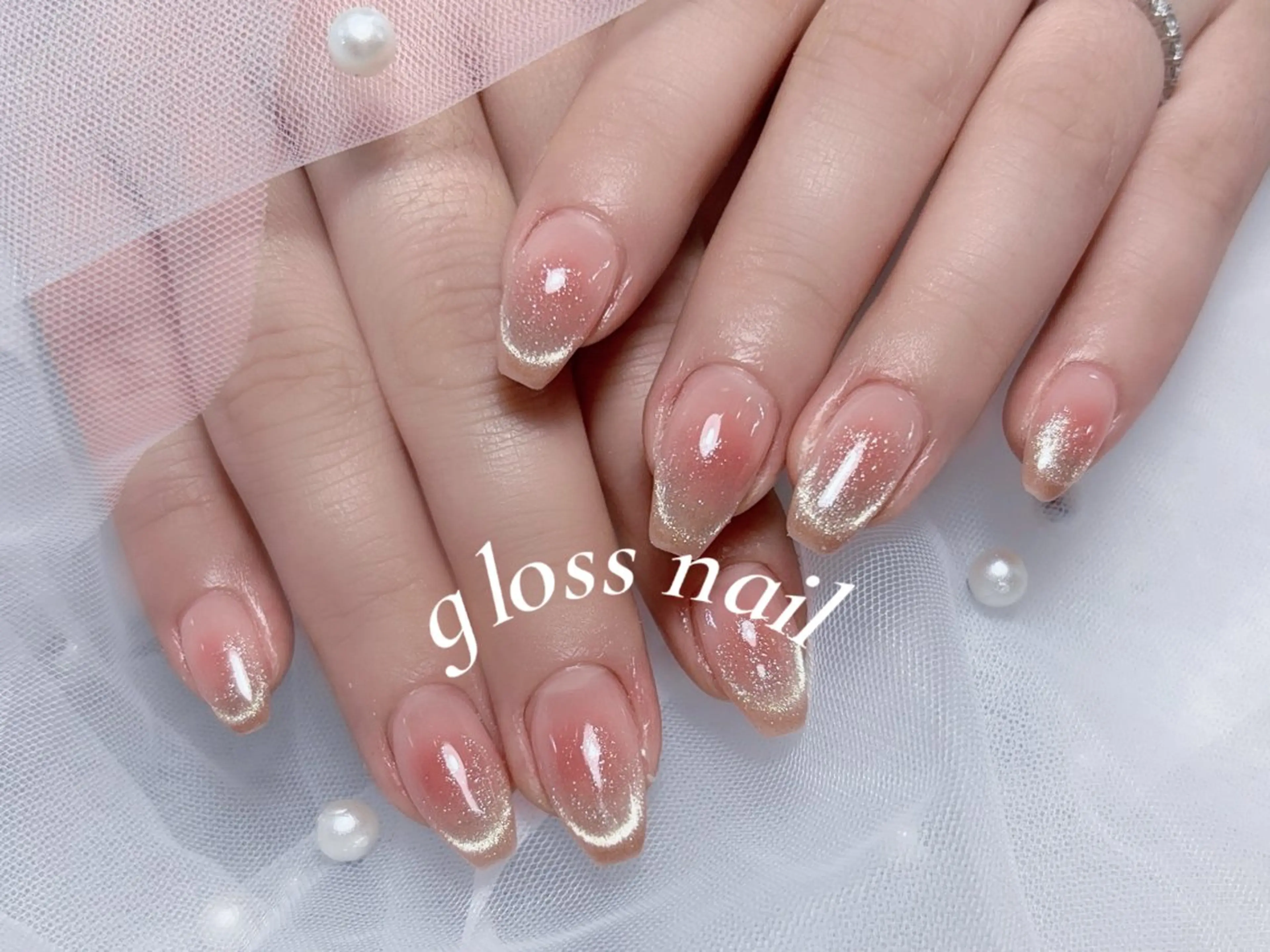 ネイル テンニン💞 gloss nailのネイルデザイン