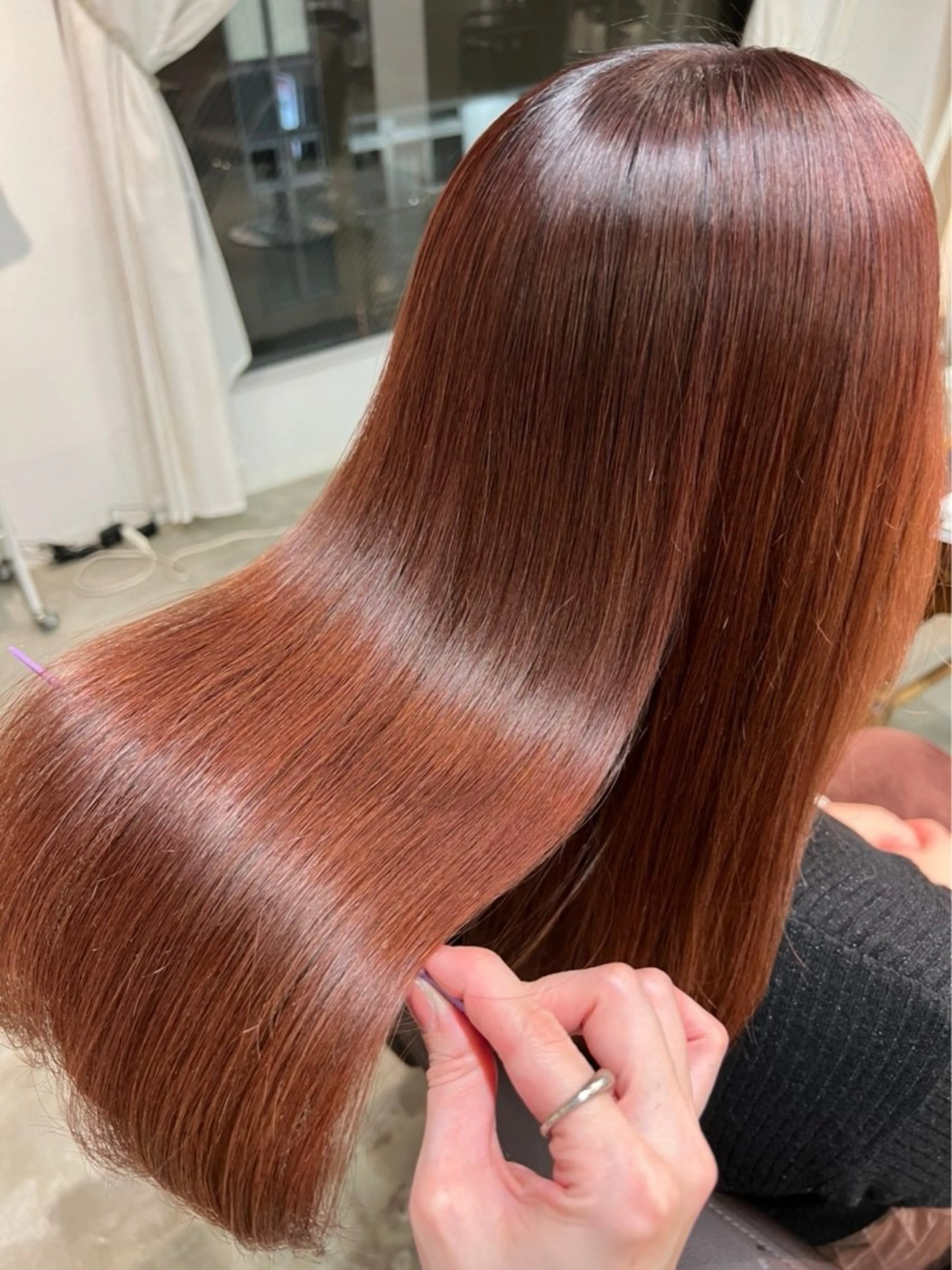 ロング カラー 新井 昌幸のヘアスタイル