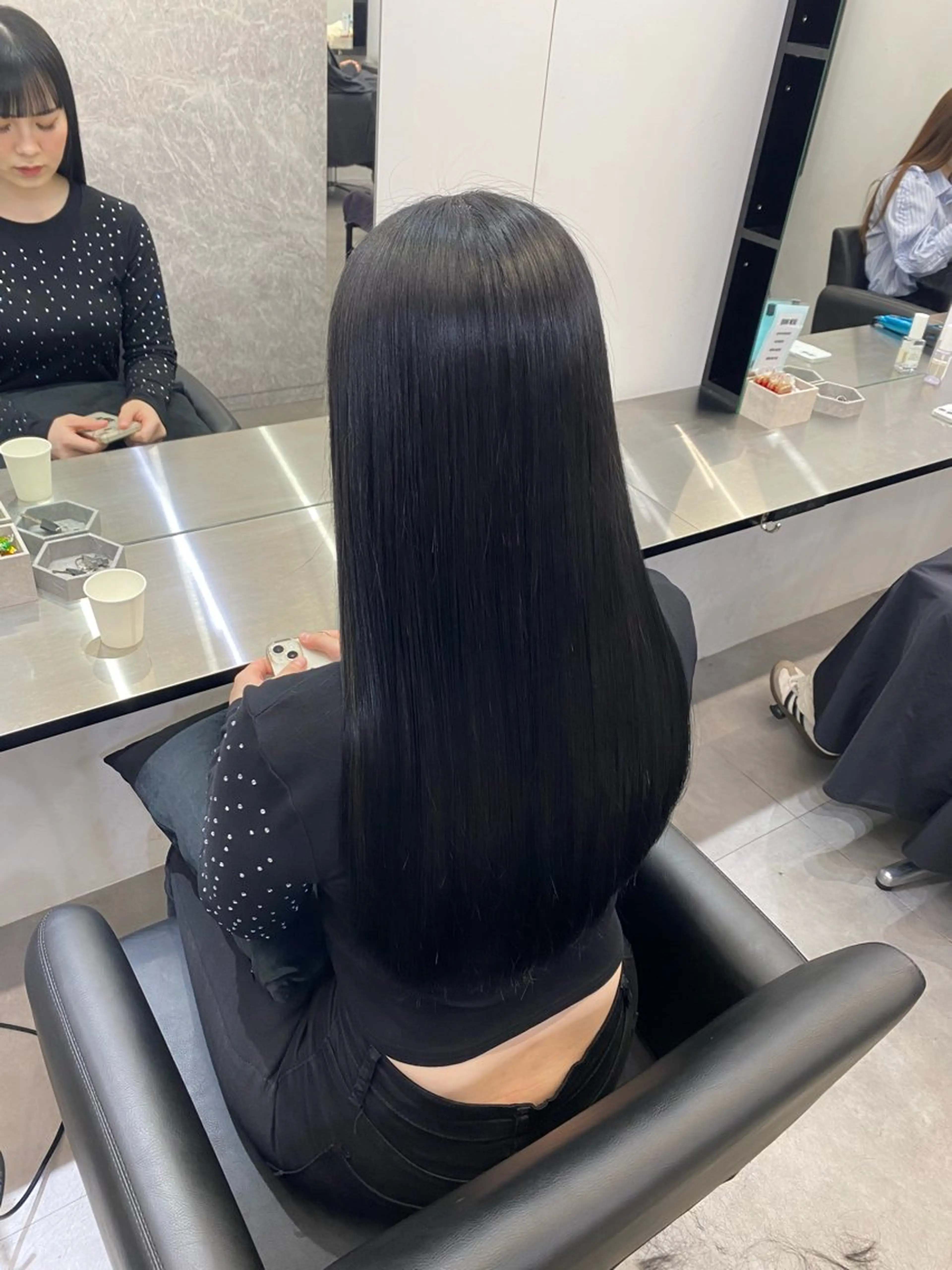 ロング カラー 透明感カラー 韓国風ヘア 小顔カット 縮毛矯正 カット ヘアカラー 縮毛矯正 艶髪/縮毛矯正/ Core mikuaのヘアスタイル