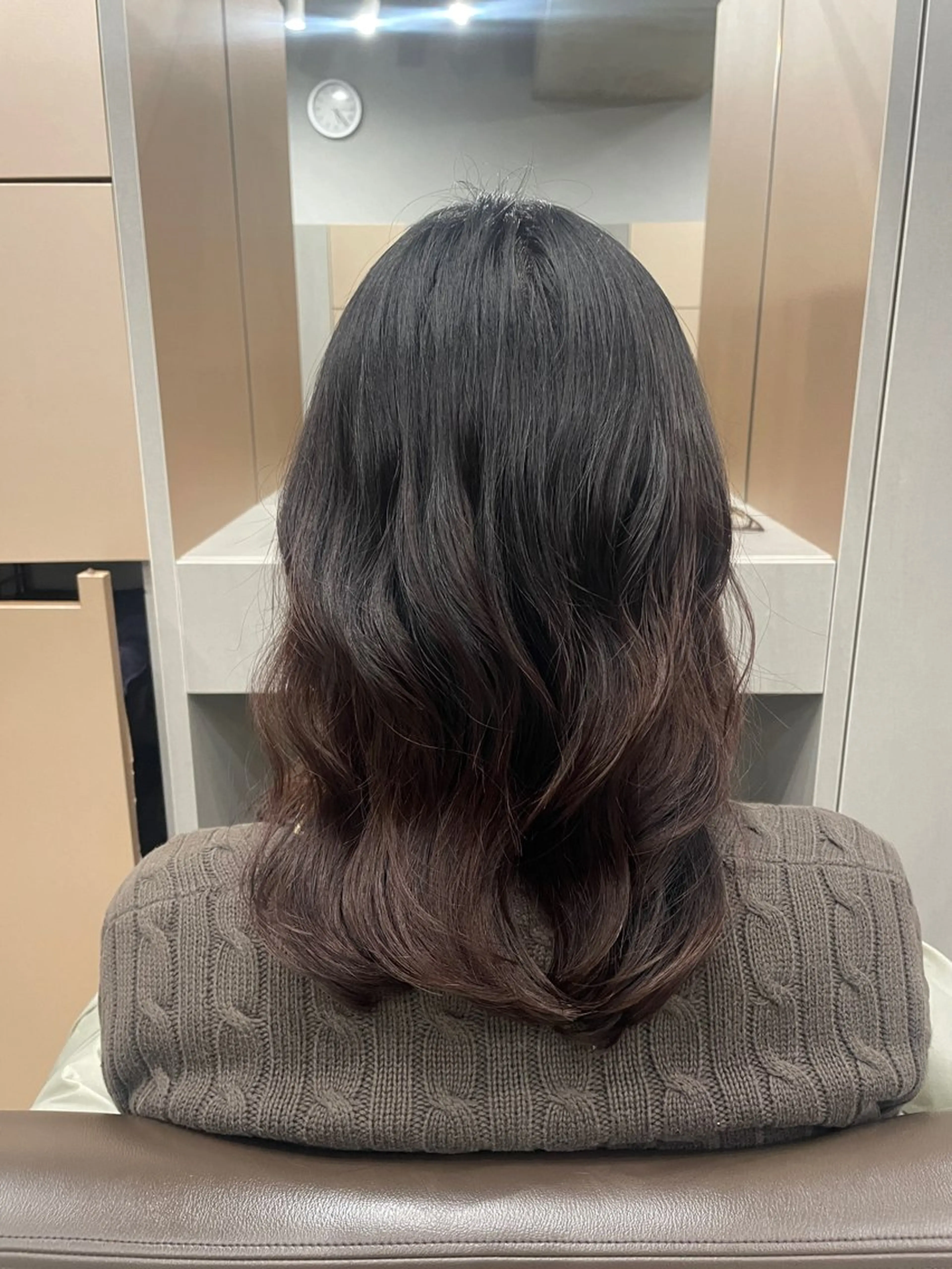 ミディアム カラー パーマ カット ヘアカラー 表参道🌿赤み消し カラー/チナツのヘアスタイル