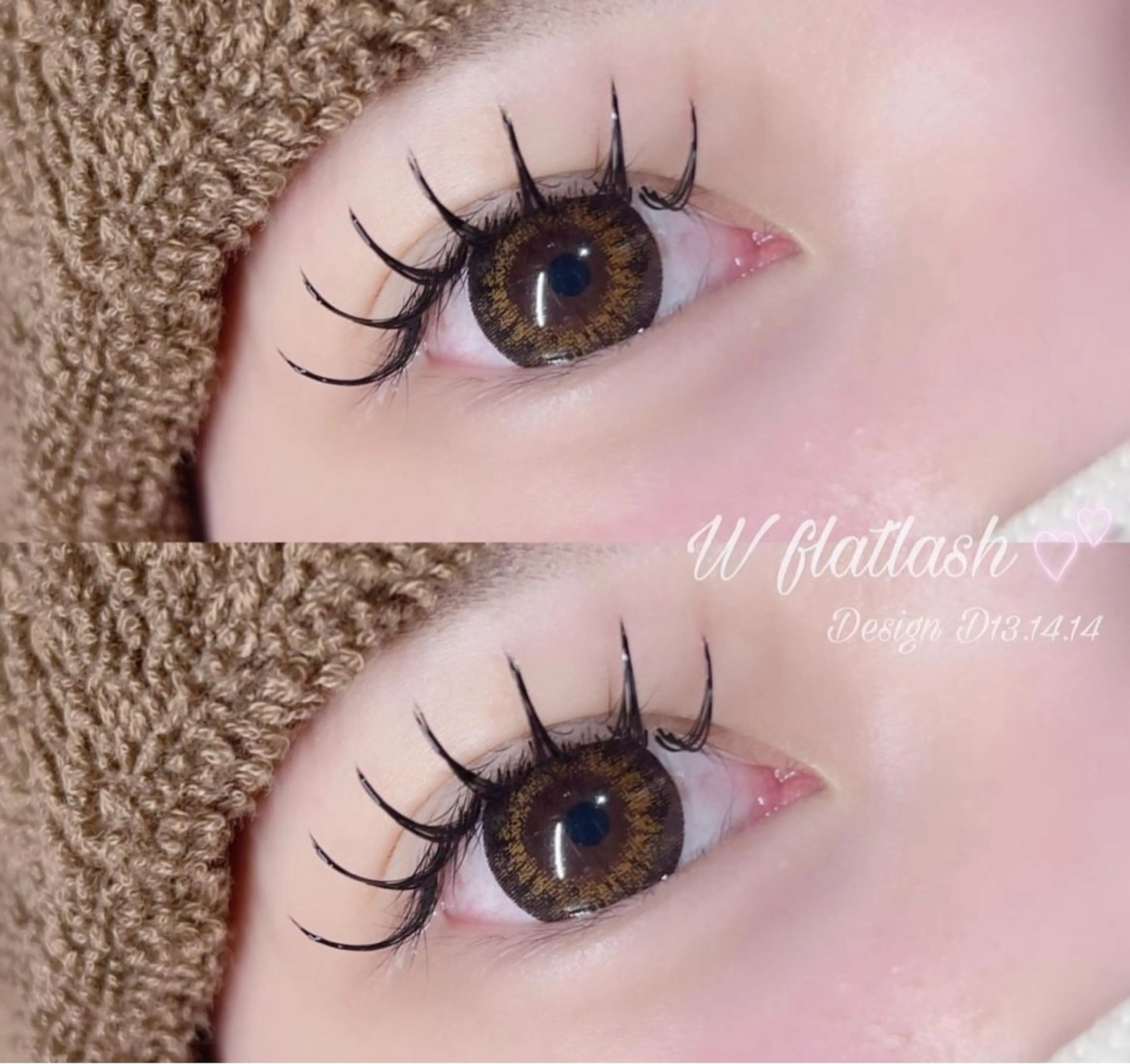 マツエク・マツパ フラットラッシュ shucre太田川 hisanaのマツエク・マツパデザイン