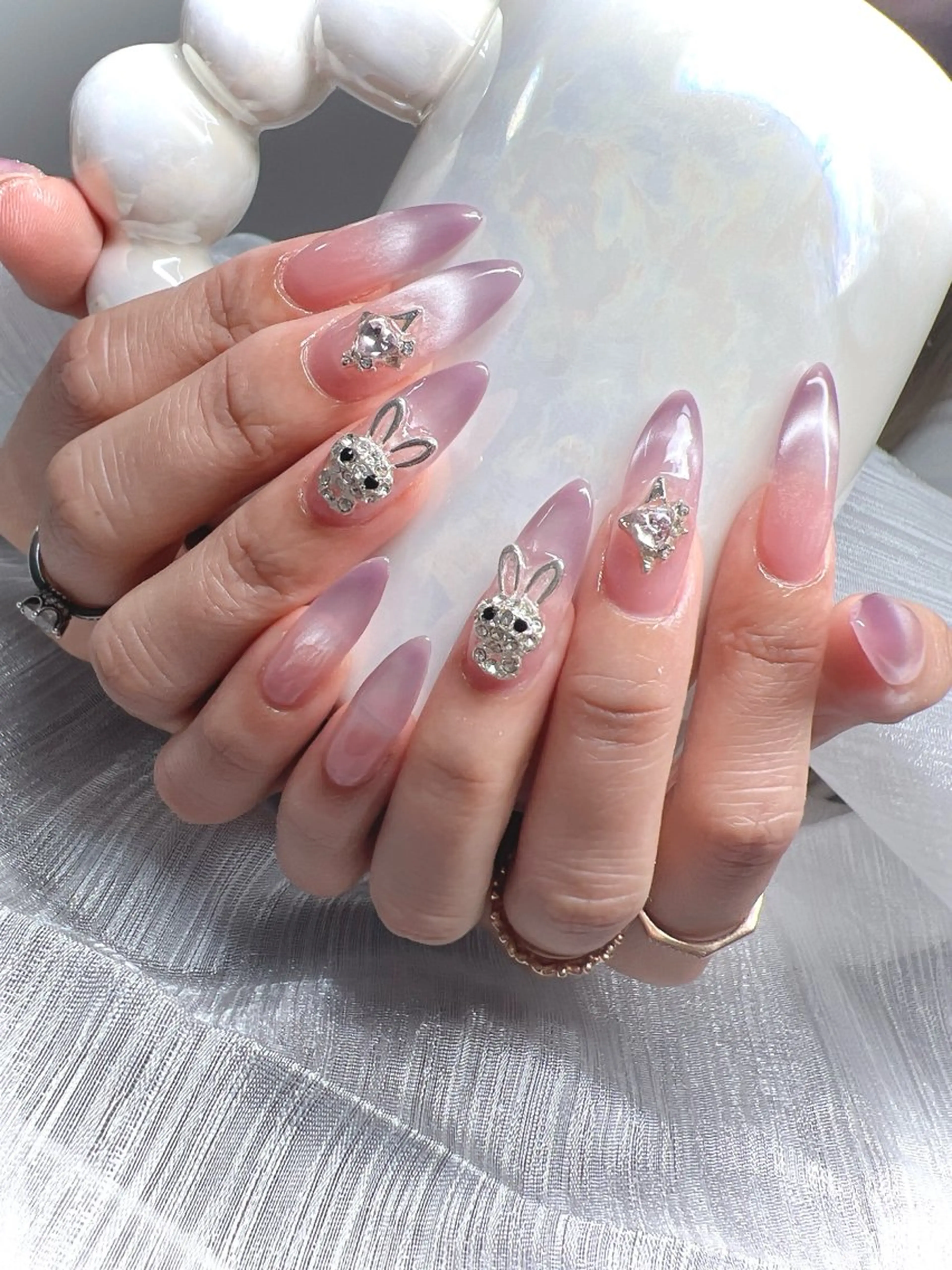 ネイル 長さ出し ハロウィン マグネットネイル ミラーネイル ネイルチップ Lee Nails チップ長さだし専門店のネイルデザイン