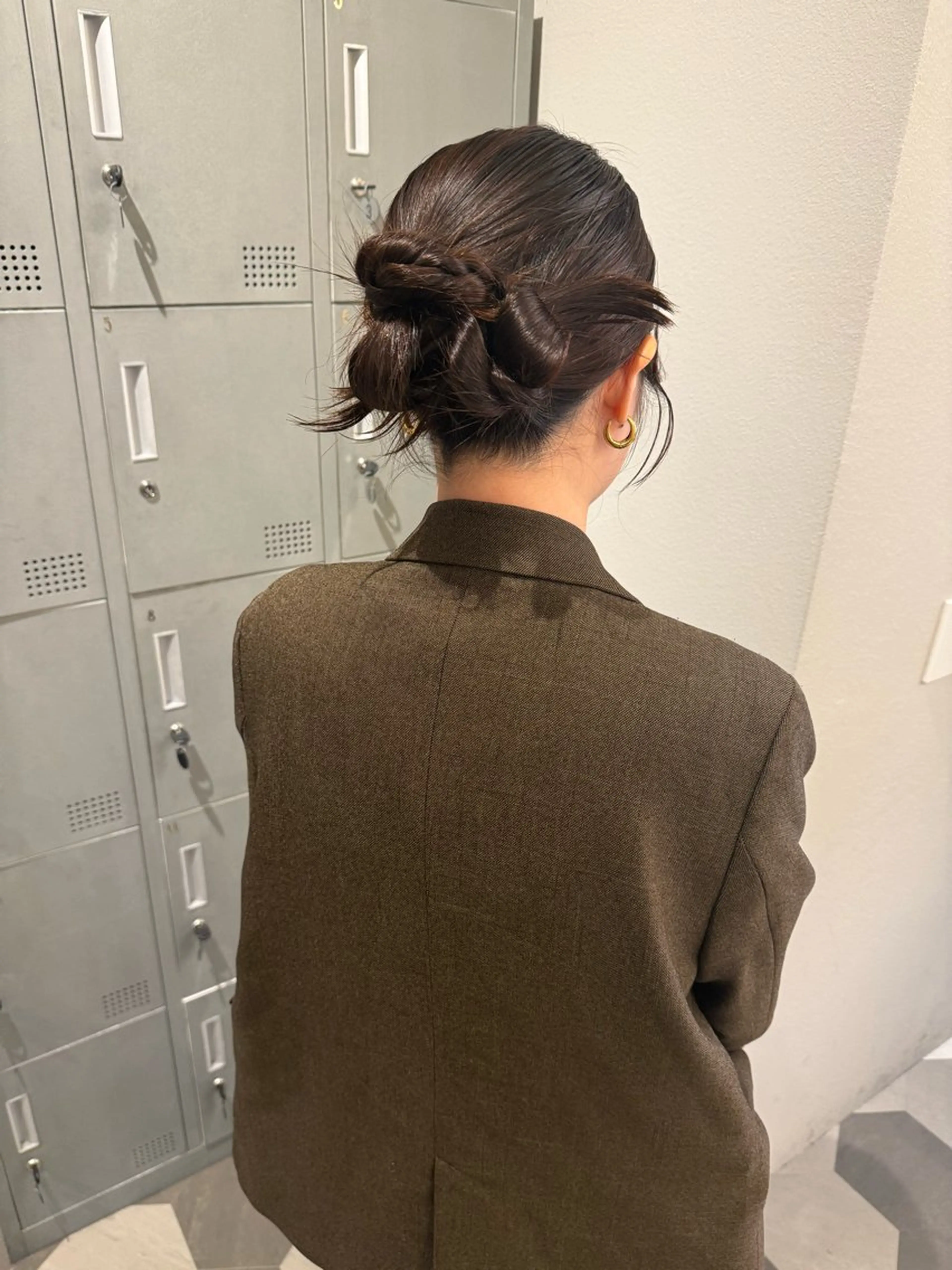 ミディアム ヘアアレンジ ヘアセット ブリーチ/アレンジ 天満/chihiroのヘアスタイル