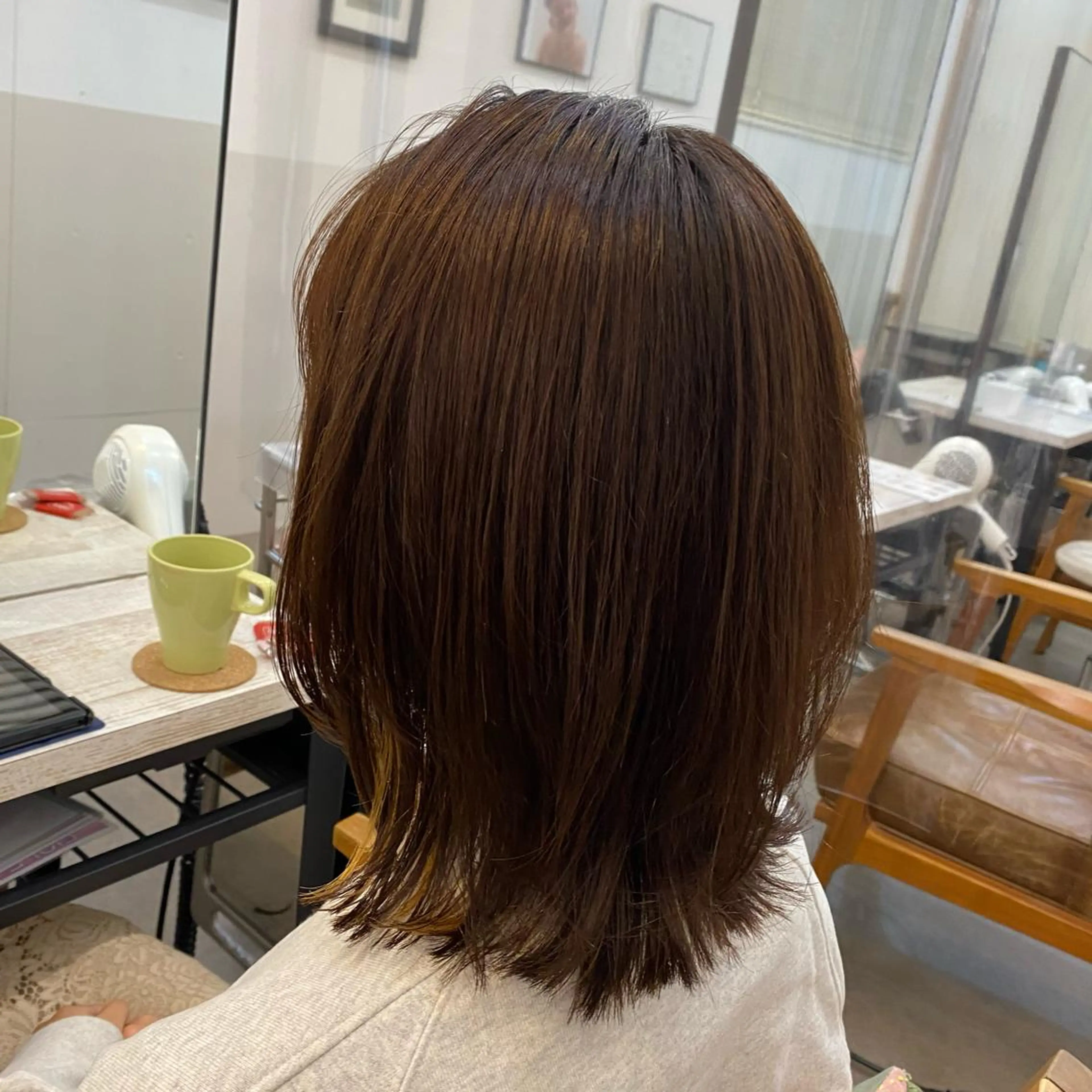 ミディアム 🪭risa 暖色/レイヤー🪭のヘアスタイル