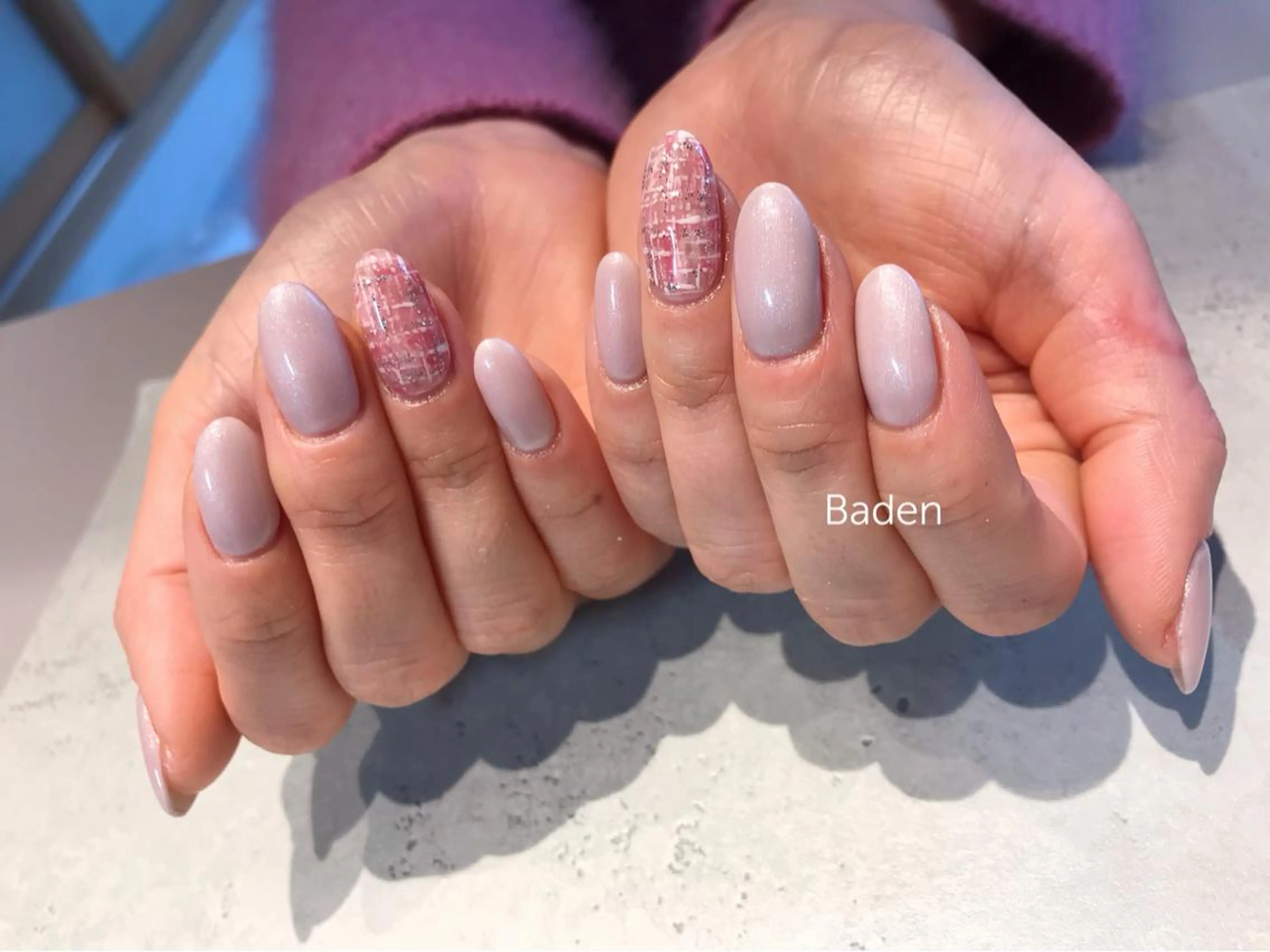 ネイル ワンカラーネイル 春ネイル ハンドネイル Baden Nail ﾊﾞ-ﾃﾞﾝ ﾈｲﾙのネイルデザイン