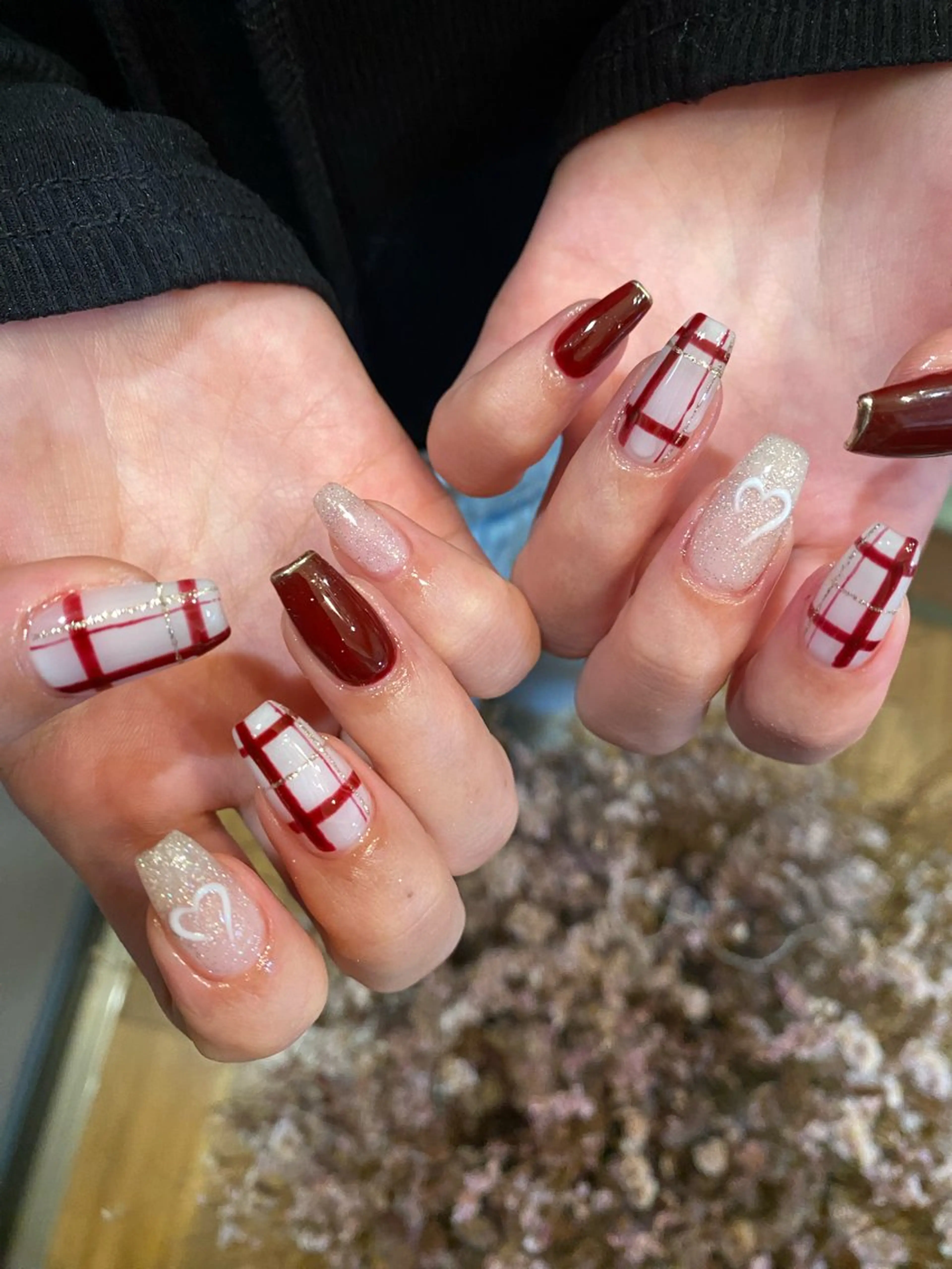 ネイル ハンドネイル crystal ⭐︎ colorのネイルデザイン