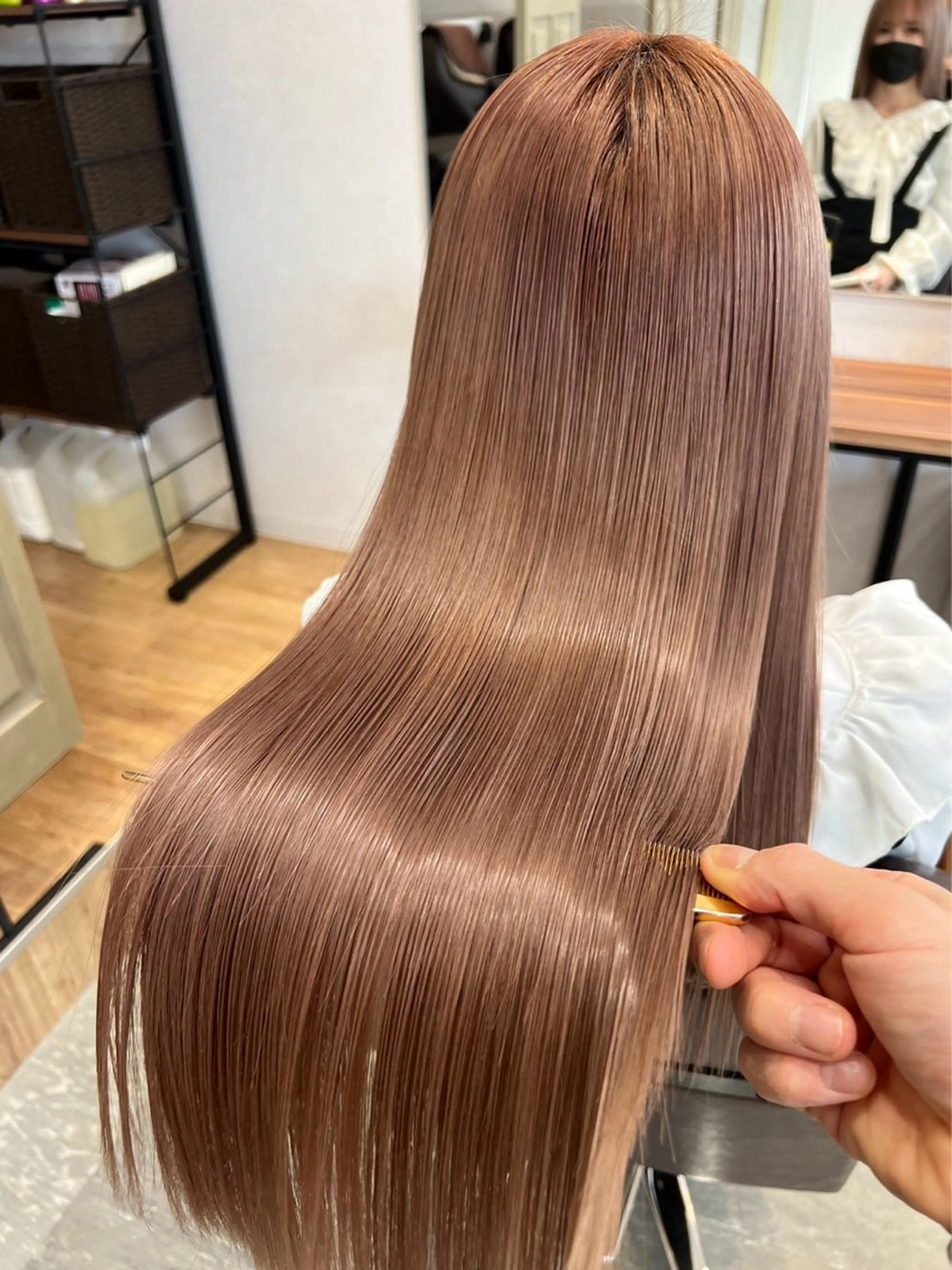 【プレミアム】✨ カット &柔らか縮毛矯正&レイヤートリートメント✨の写真