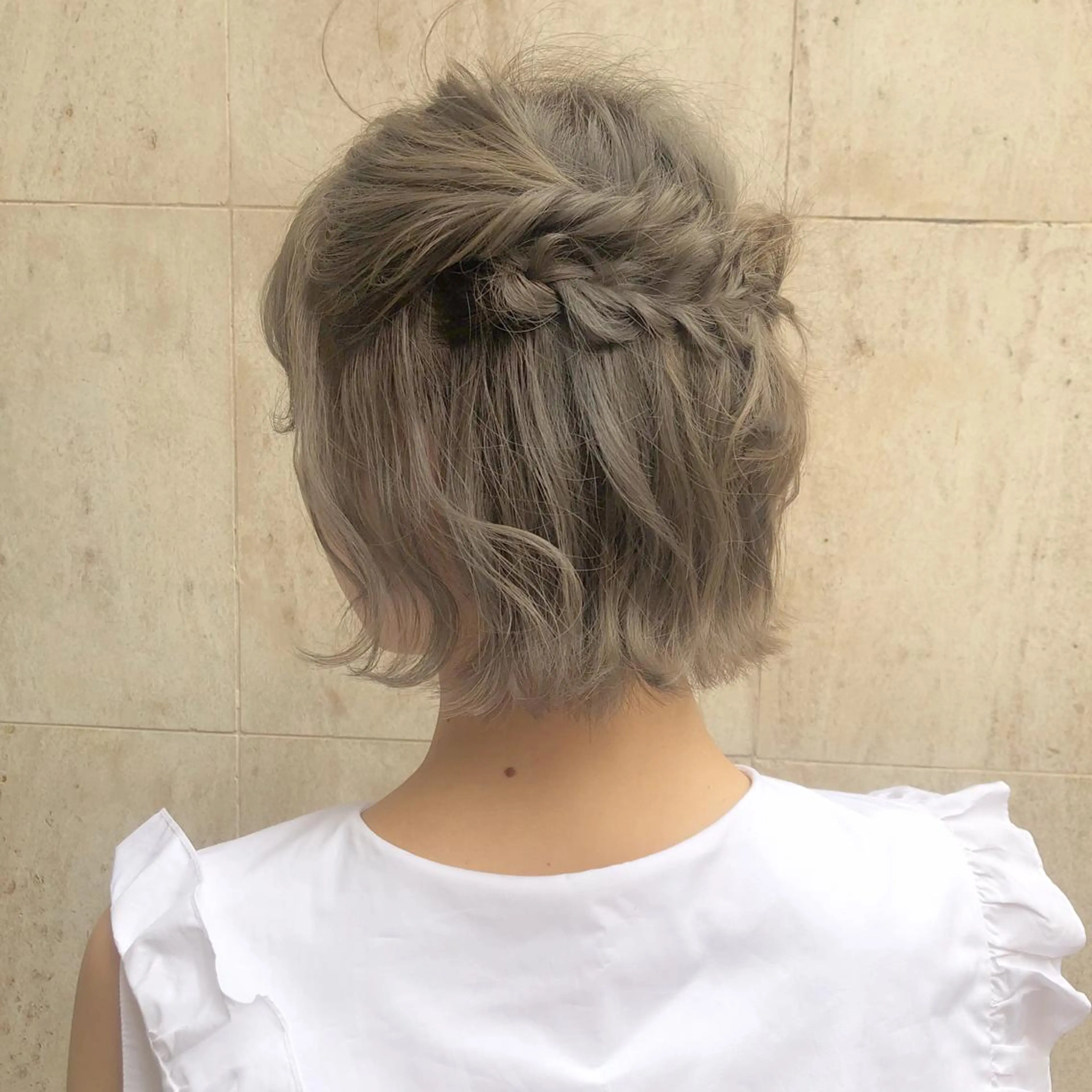 ショート カラー パーマ ヘアアレンジ メンズ キッズ ネイル マツエク・マツパ ハーフアップ ボブ ヘアセット 天神レイヤーカット No.1💖マユカのヘアスタイル