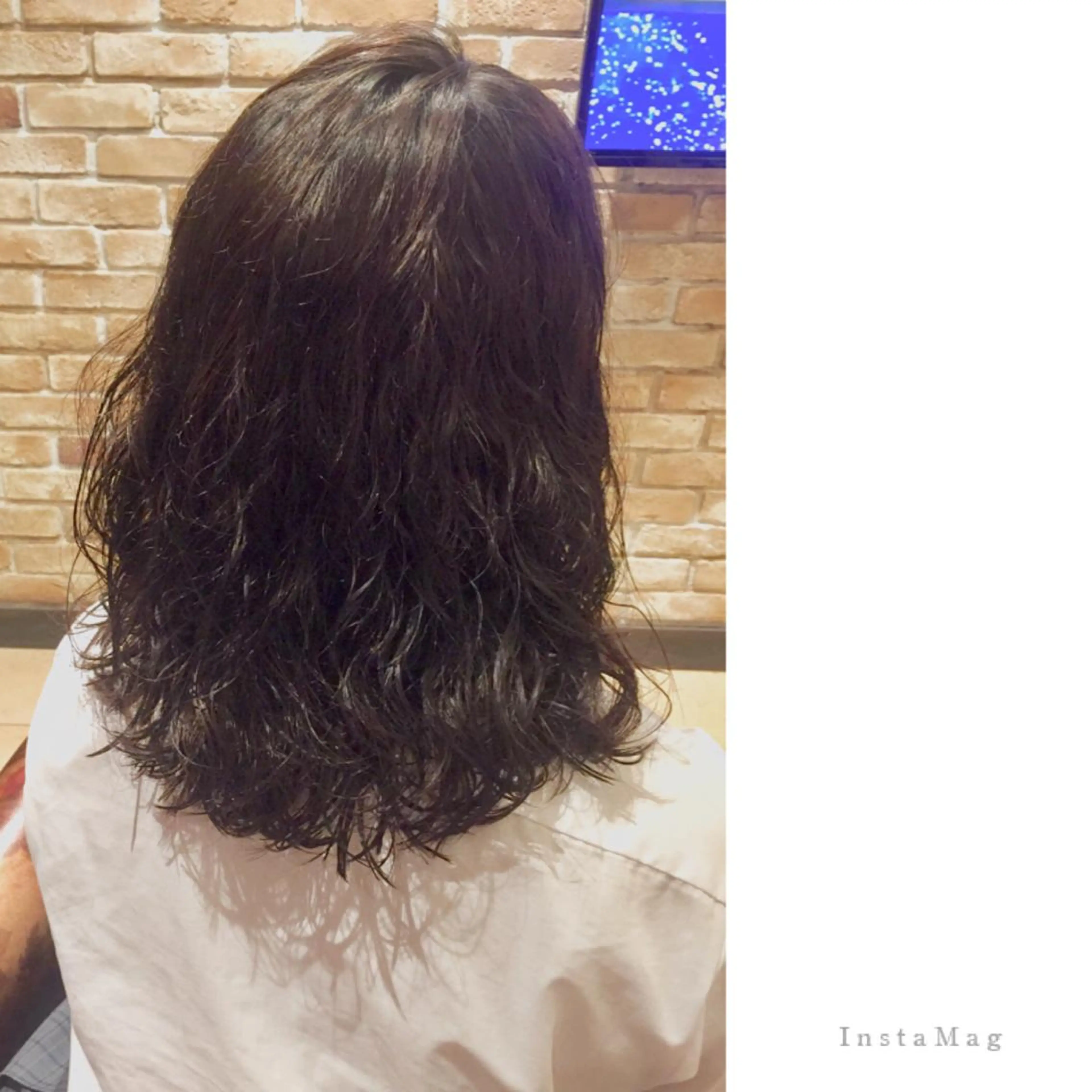 セミロング パーマ セミロングパーマ デジタルパーマ Lyhair🦊🎀 AKIのヘアスタイル