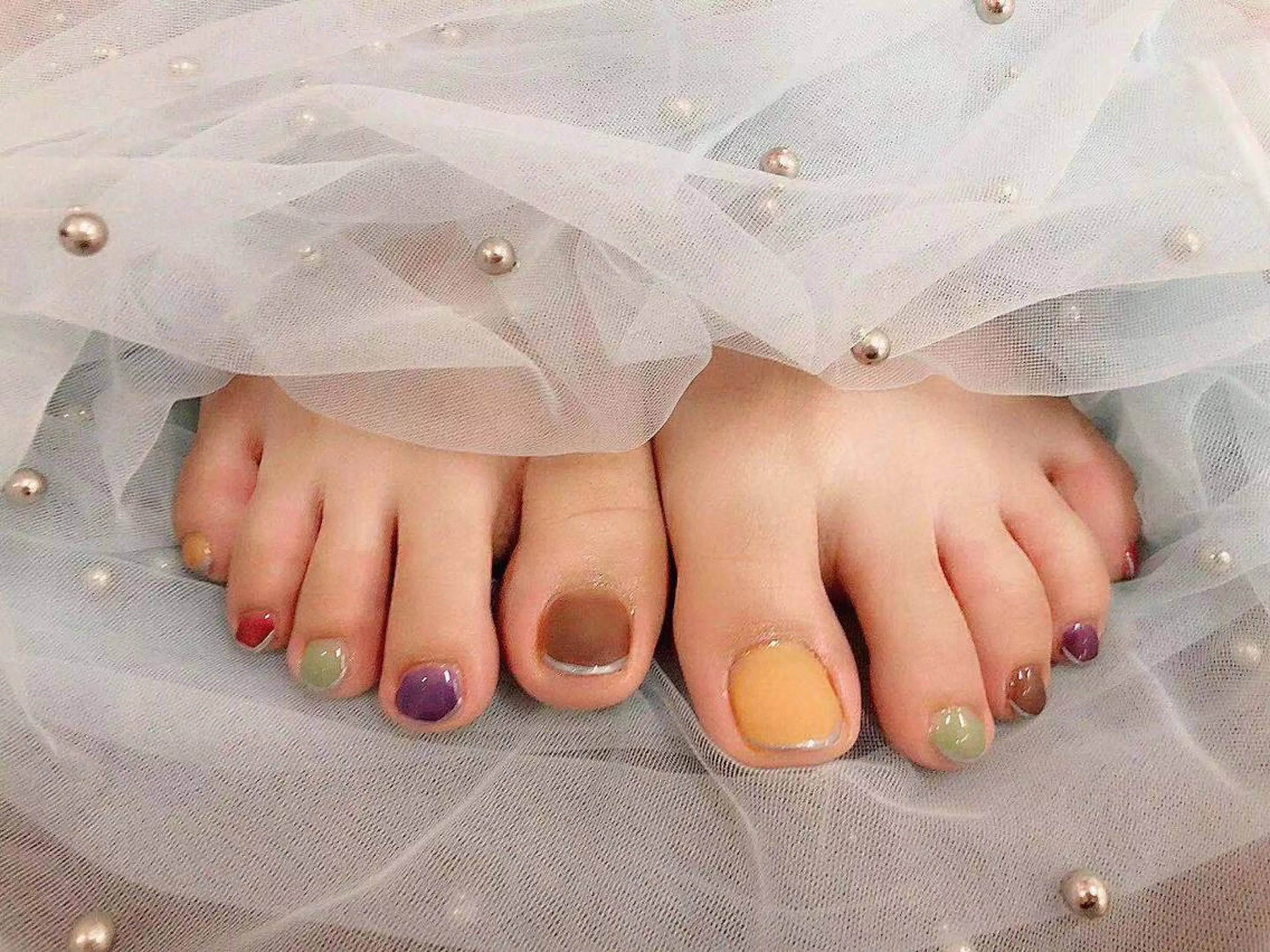 初回ソフトジェルオフ無料❤️お持ち込みデザインアート2本までOKの写真