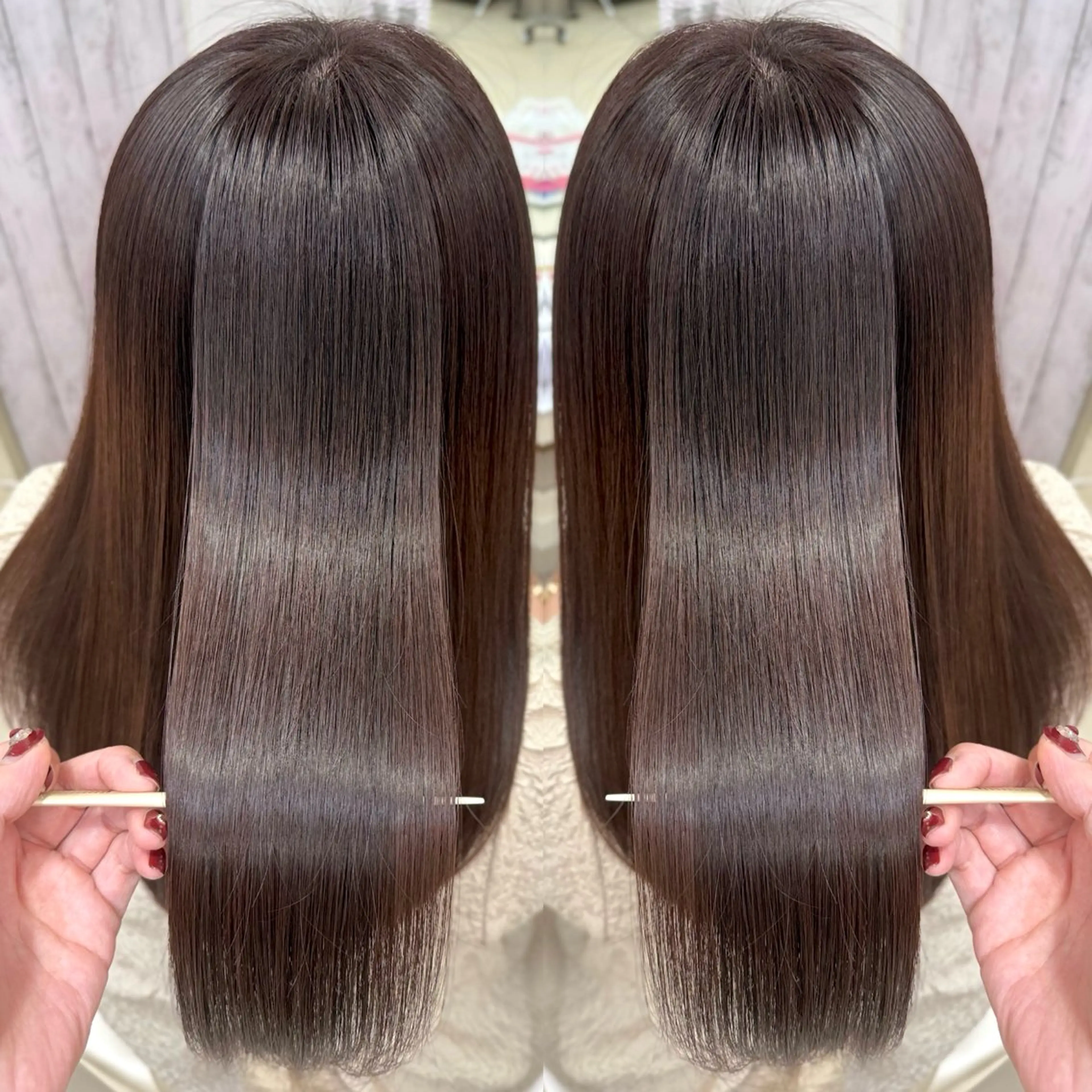 セミロング ヘアカラー トリートメント 💎髪質改善特化/ 町田莉彩💎のヘアスタイル