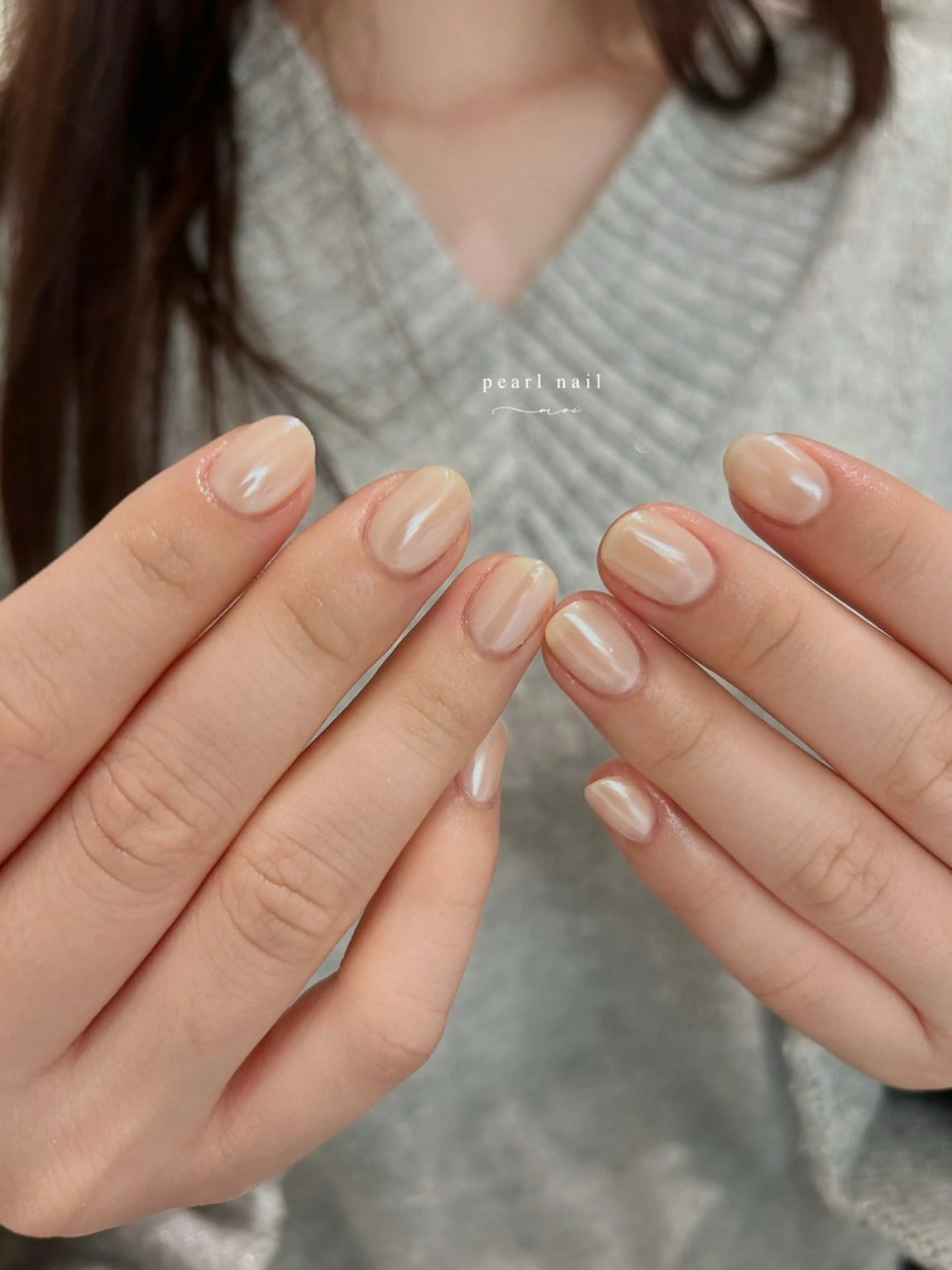 ネイル ワンカラーネイル ハンドネイル nail salon moiのネイルデザイン