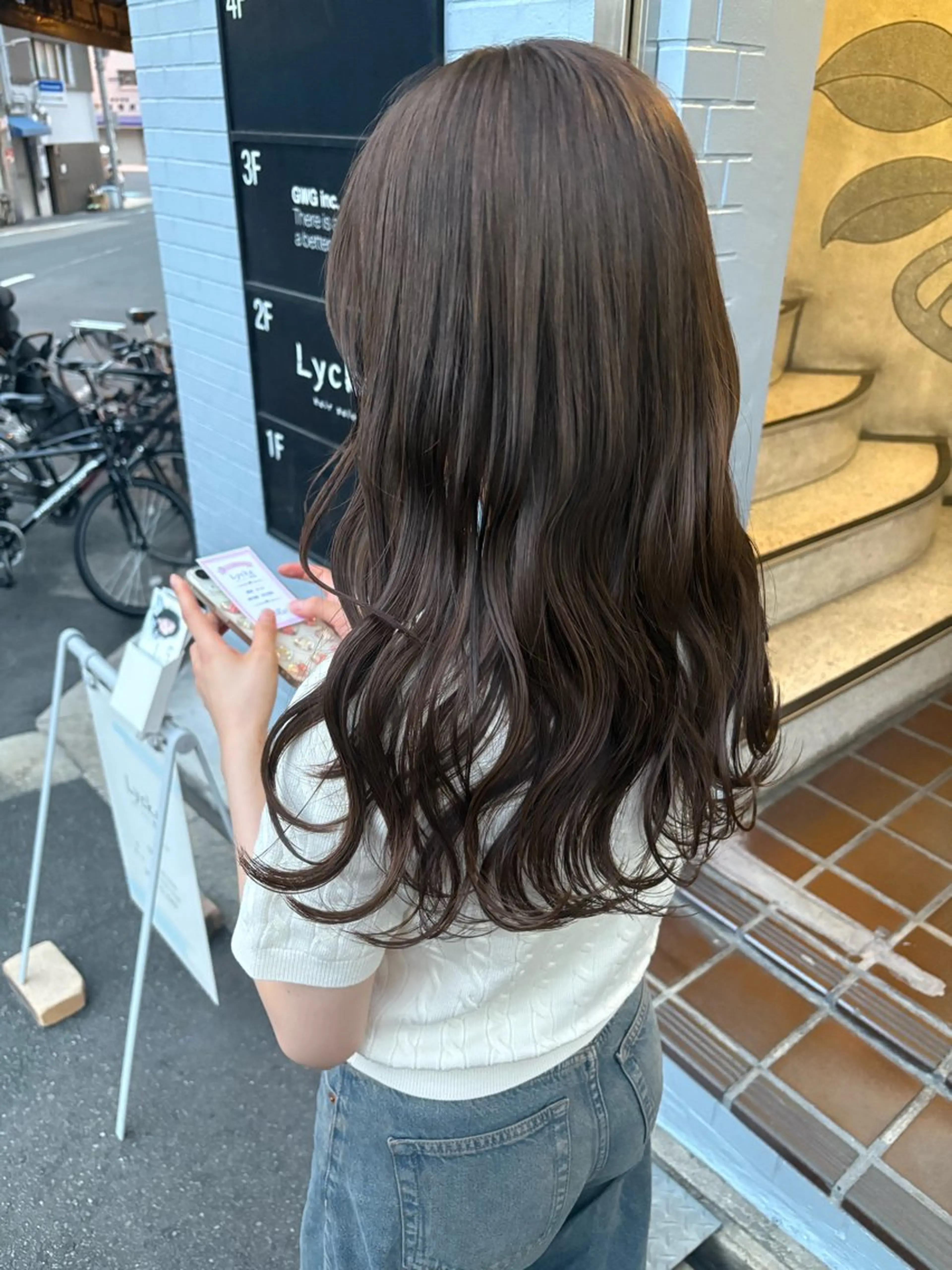 ロング ヘアカラー トリートメント 藤倉なつみ /玉造のヘアスタイル