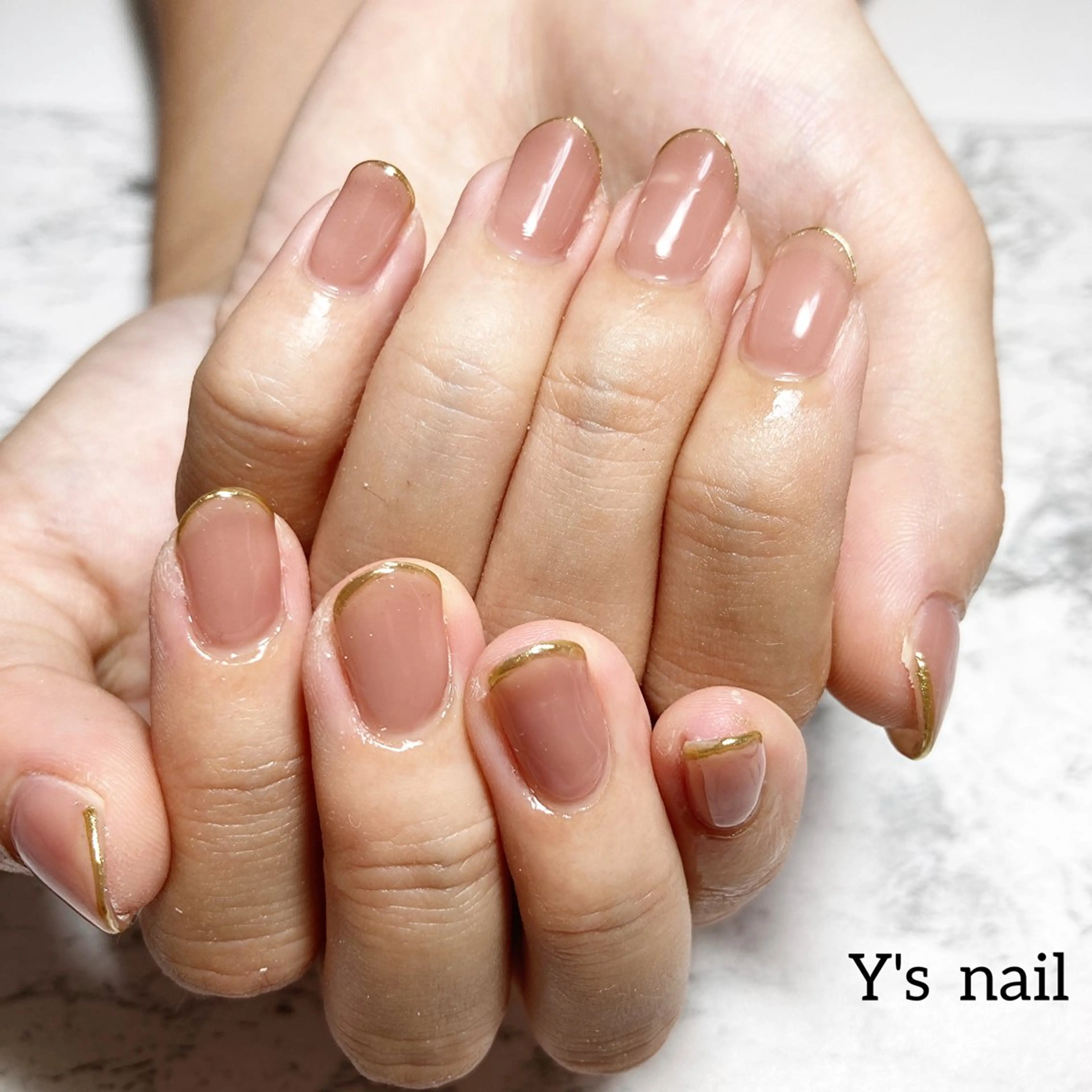 ネイル フレンチネイル シンプルネイル 手書きが得意🖌️ Y’s  nailのネイルデザイン