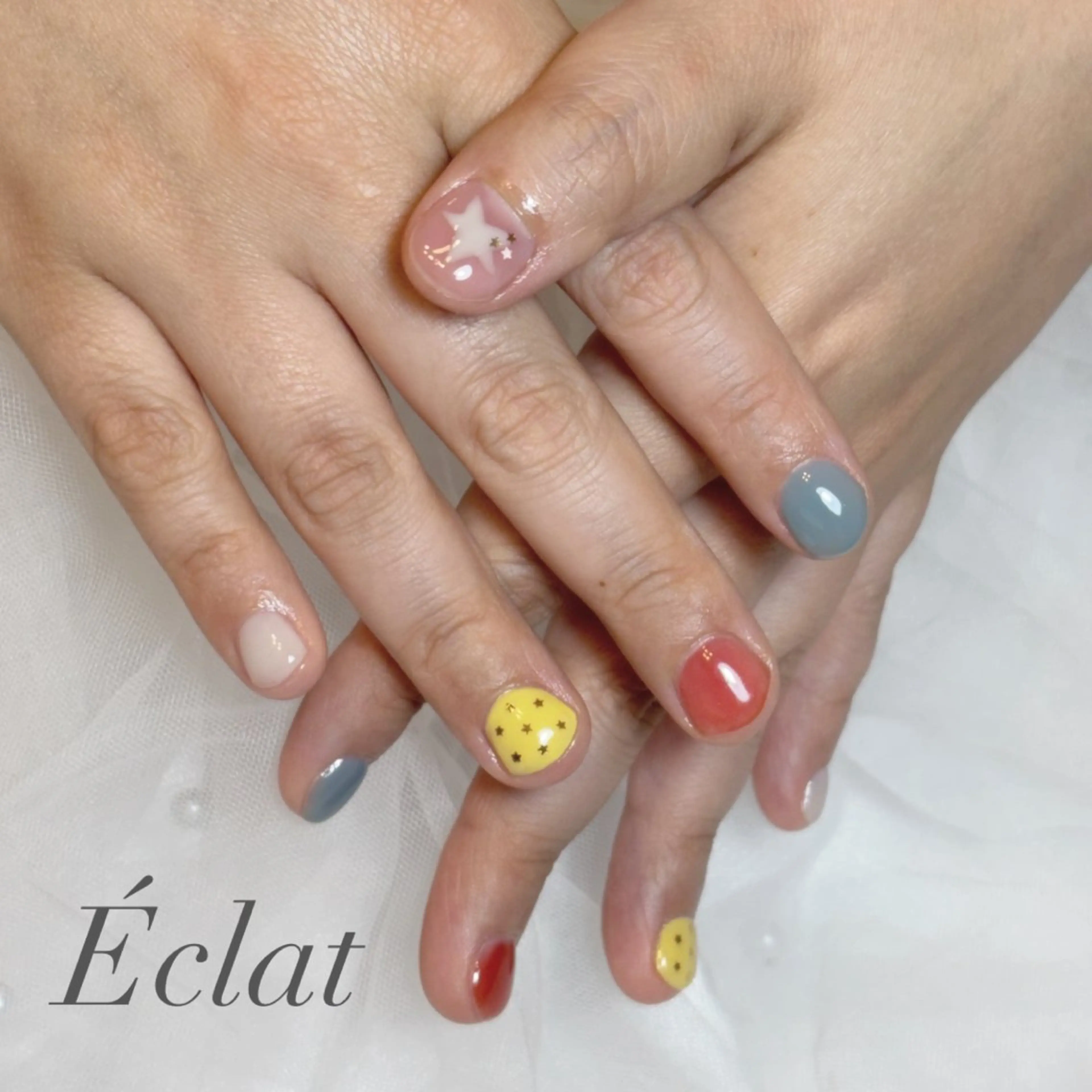 ネイル 持ち込み ハンドネイル nail salon Éclatのネイルデザイン