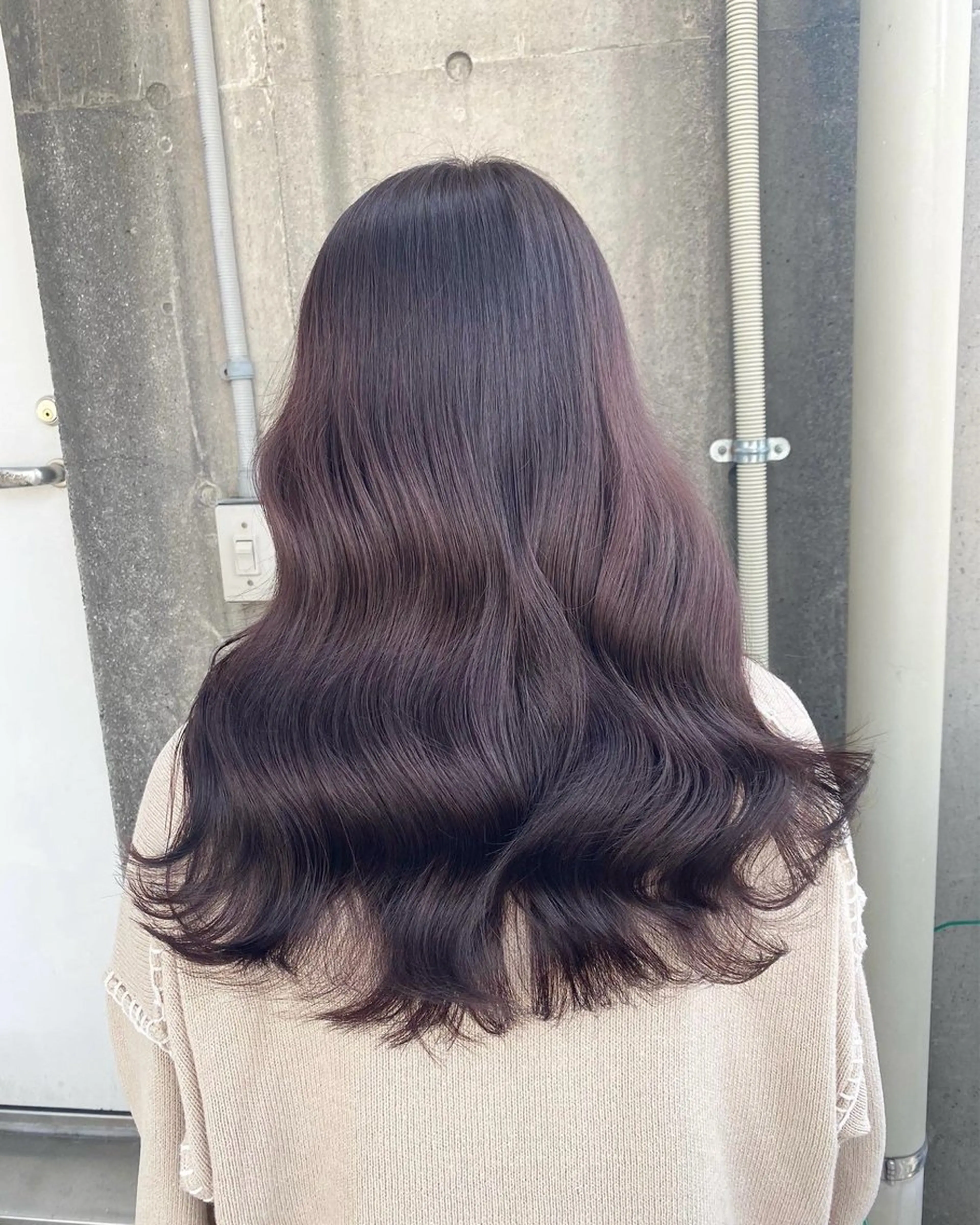 セミロング カラー ヘアカラー 大人っぽ♡上品な暖色 ♡ブリーチなし♡のヘアスタイル