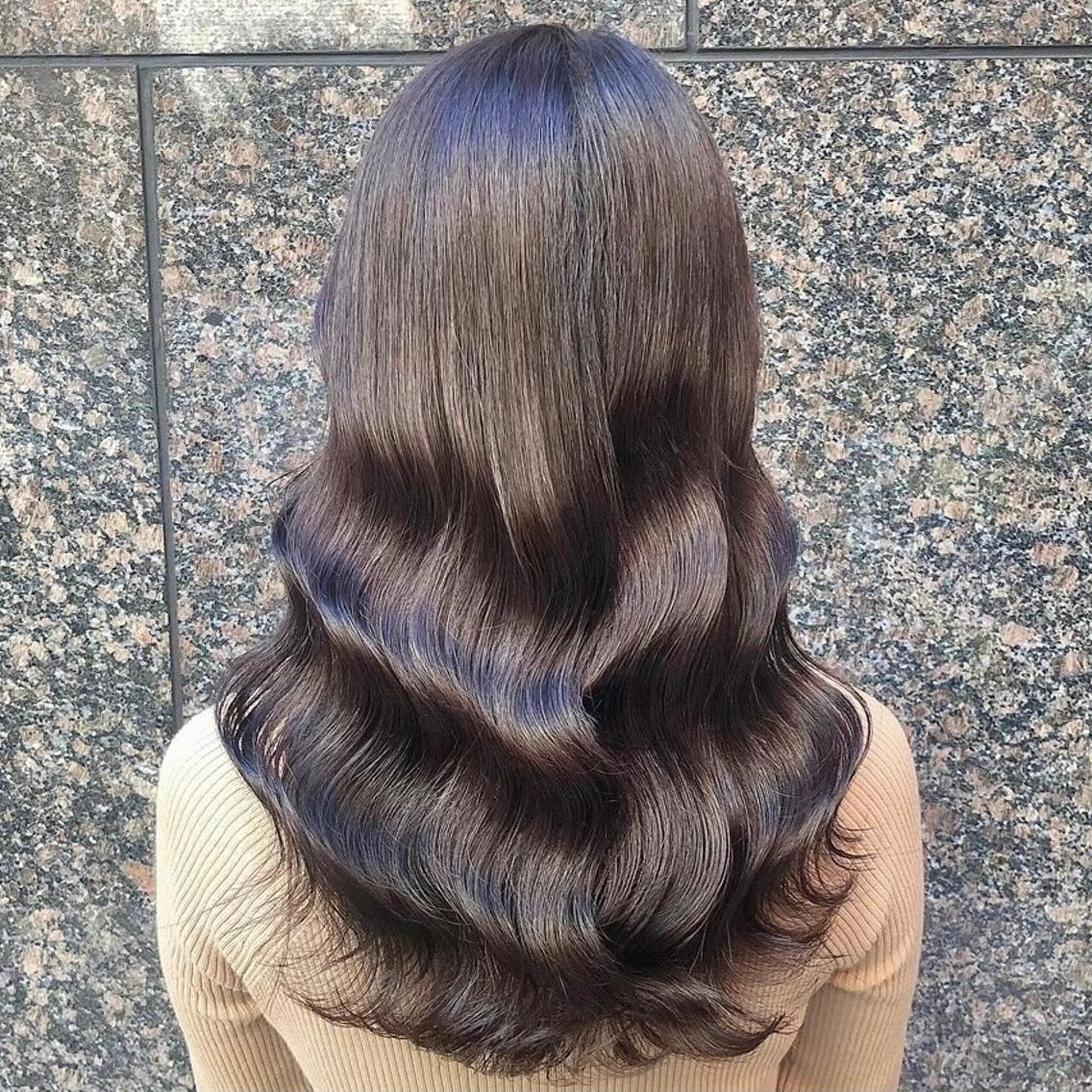 ロング カラー ヘアカラー トリートメント レイヤー🤍 ベージュ🤍　聖奈のヘアスタイル