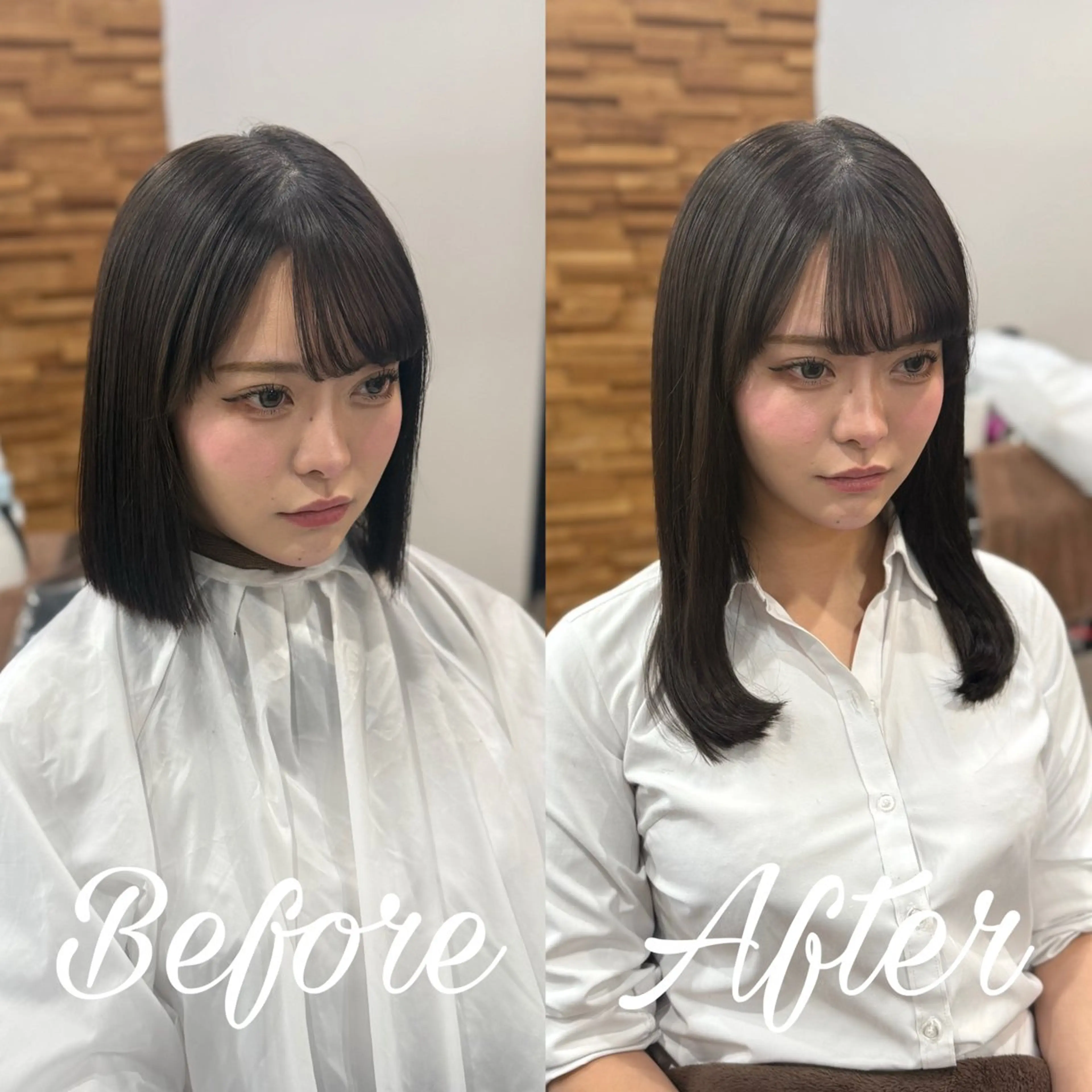 セミロング エクステ ハイトーン/エクステ 横浜/RIEのヘアスタイル