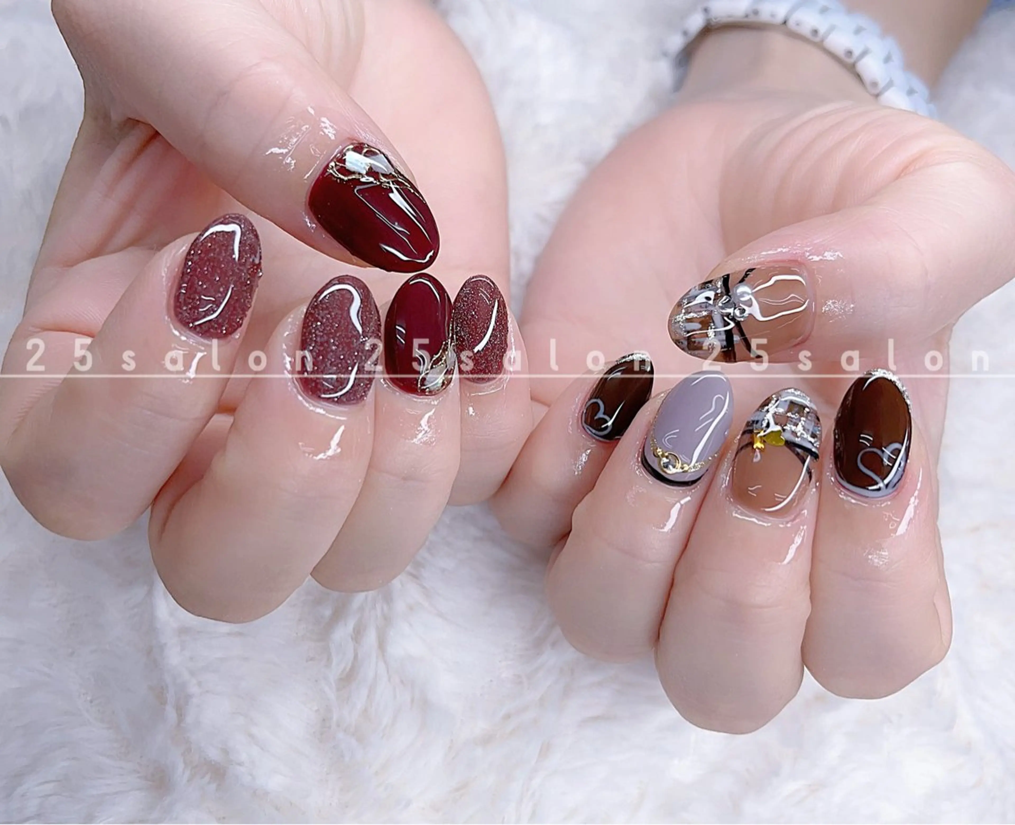 ネイル オーロラネイル チークネイル フットネイル フレンチネイル ジェルネイル 2 5のマツエク・マツパデザイン