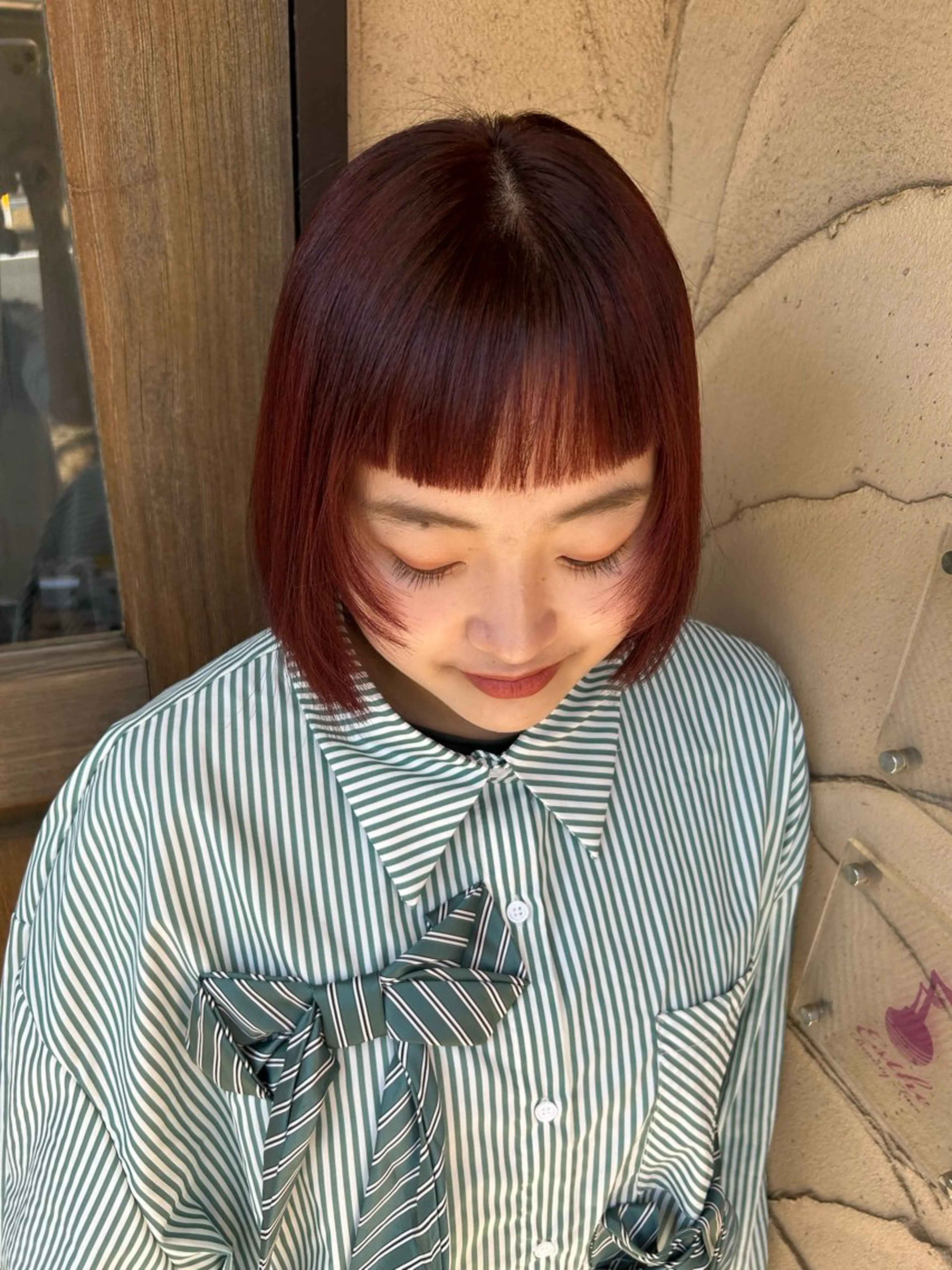 ショート 似合わせレイヤー/透 明感カラー/momiのヘアスタイル
