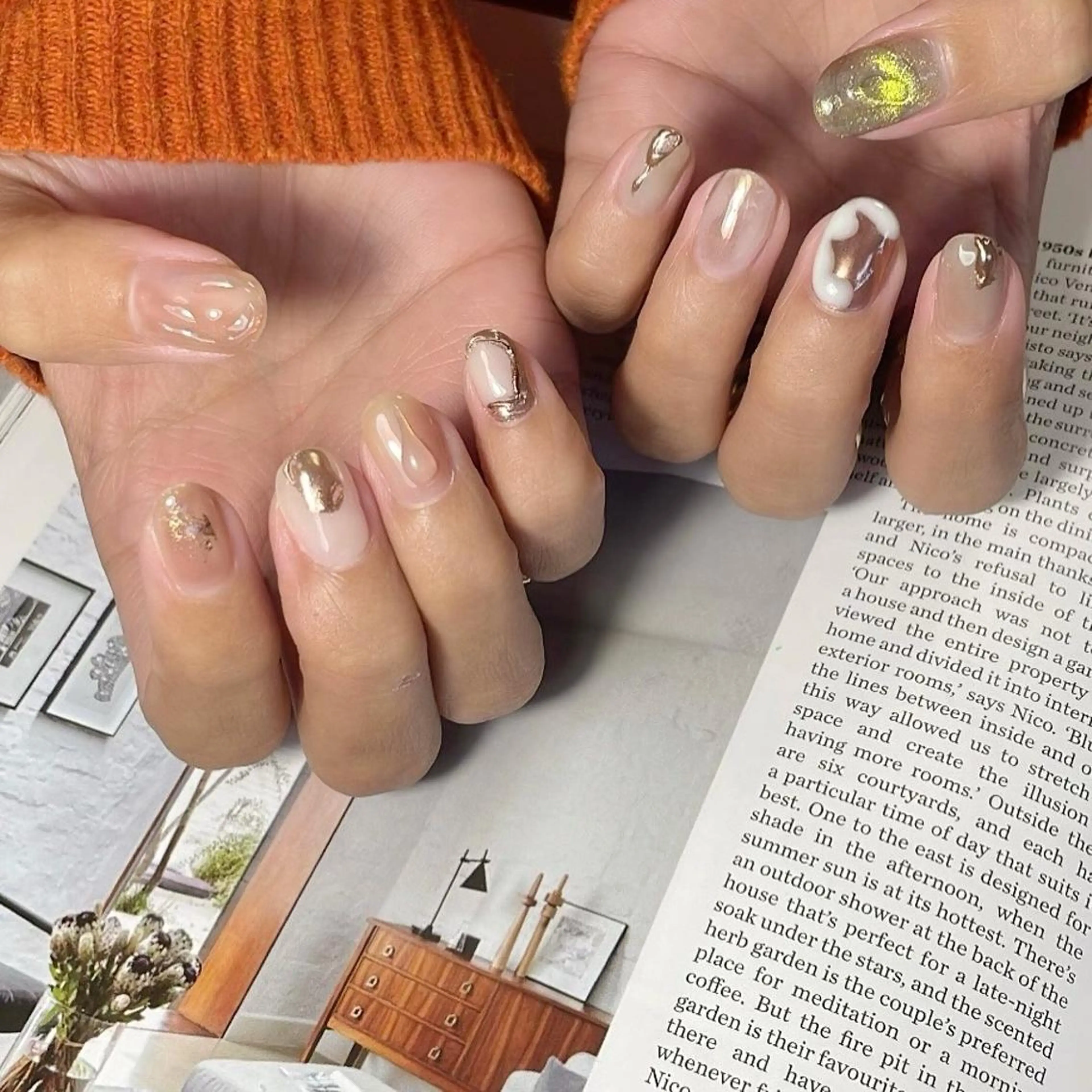 ネイル ニュアンスネイル Lofinails ちひろのネイルデザイン