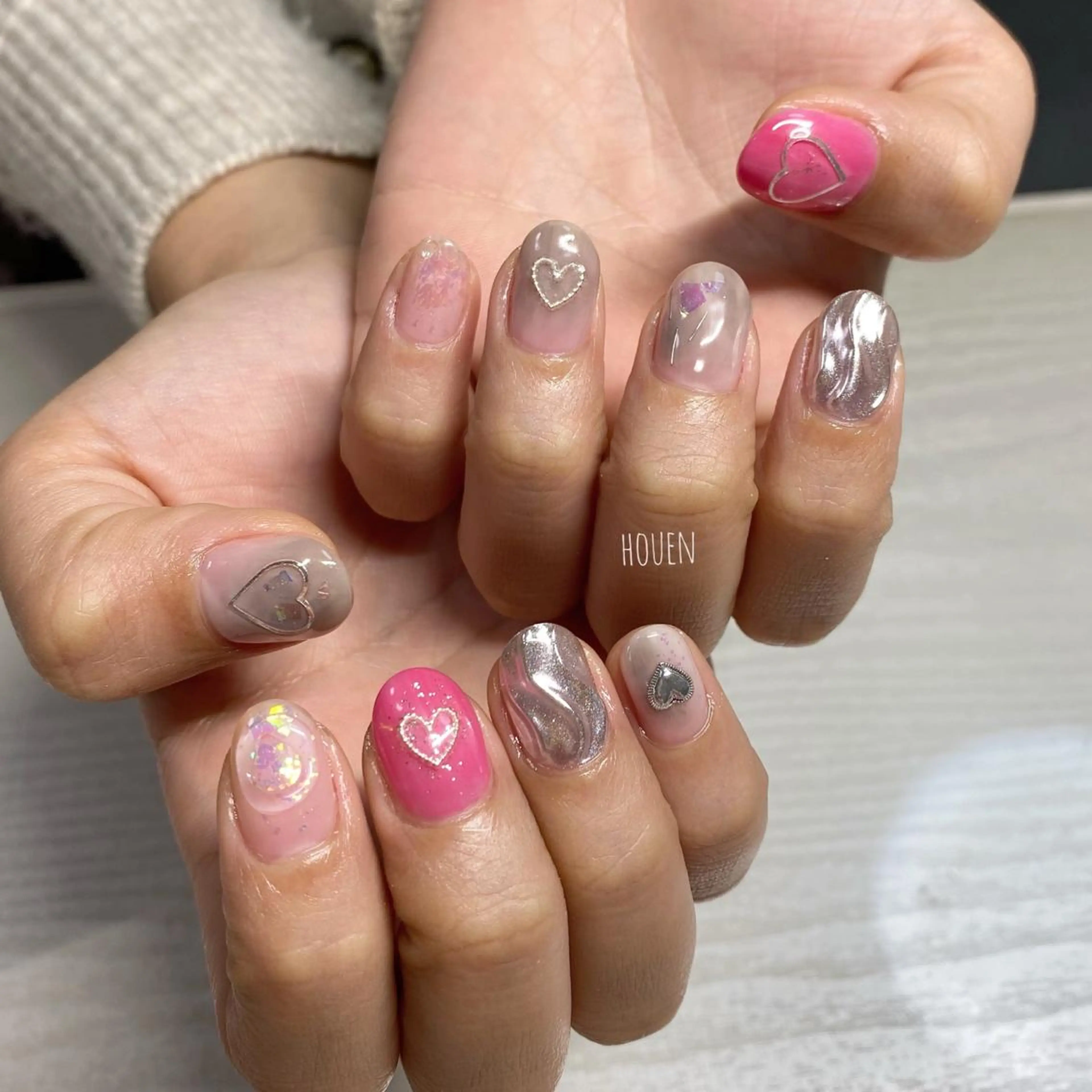 ネイル I pinknail 韓国風·持ち込み専門のネイルデザイン