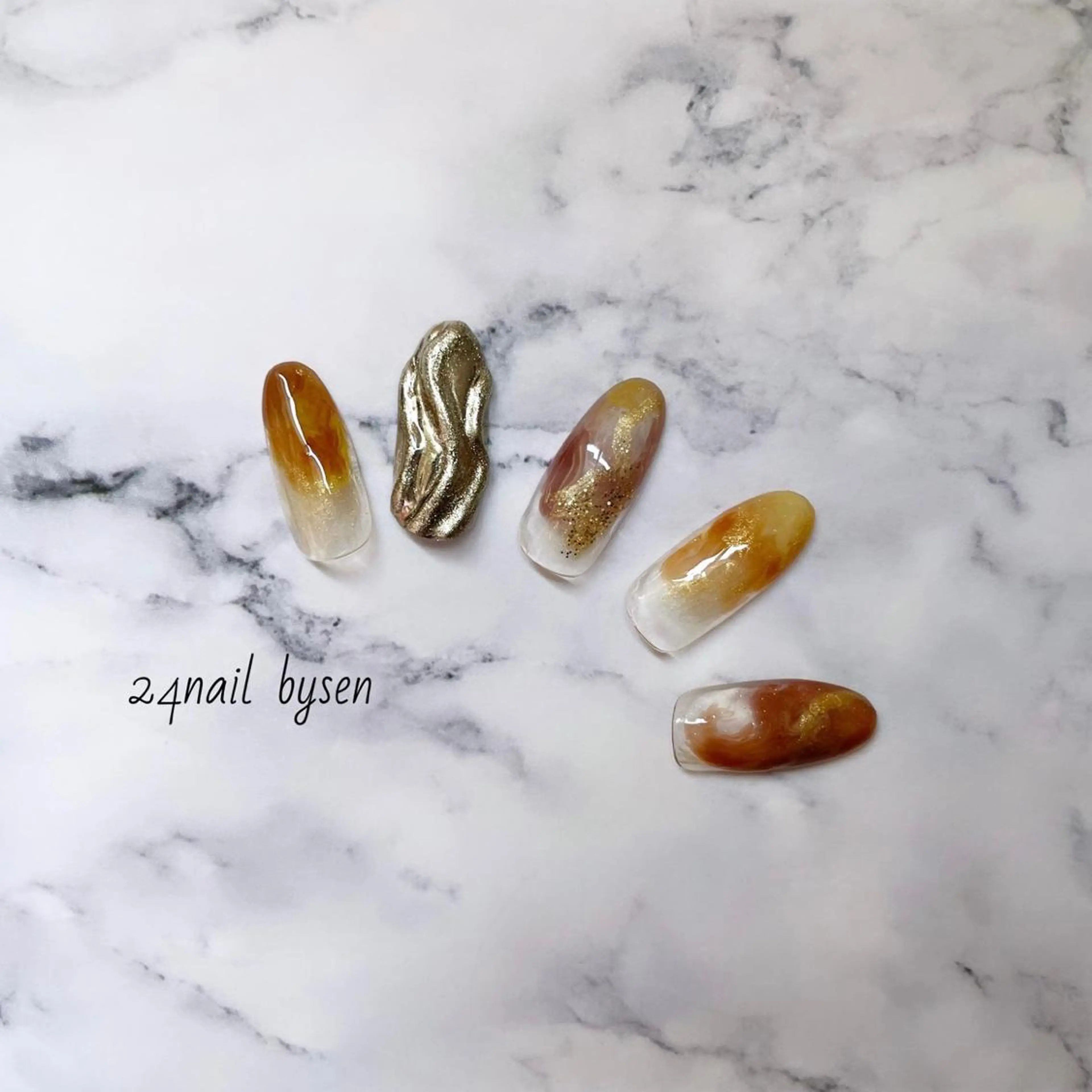 ネイル ニュアンスネイル ハンドネイル Atelier by 24nail/Ayaのネイルデザイン