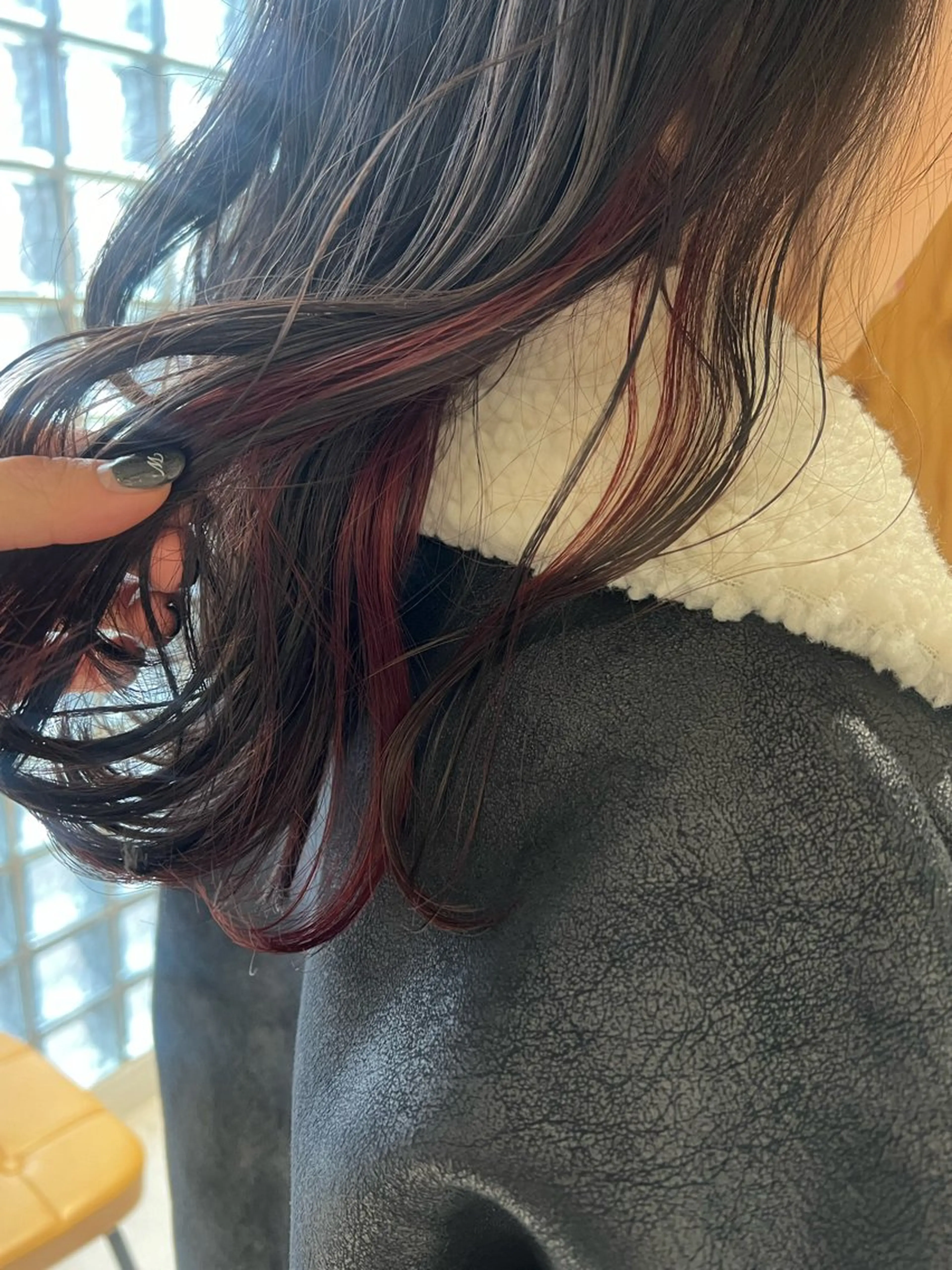 ミディアム カラー イヤリングカラー レッドカラー 梅田/ 髪質改善/ 似合わせ/RINKAのヘアスタイル