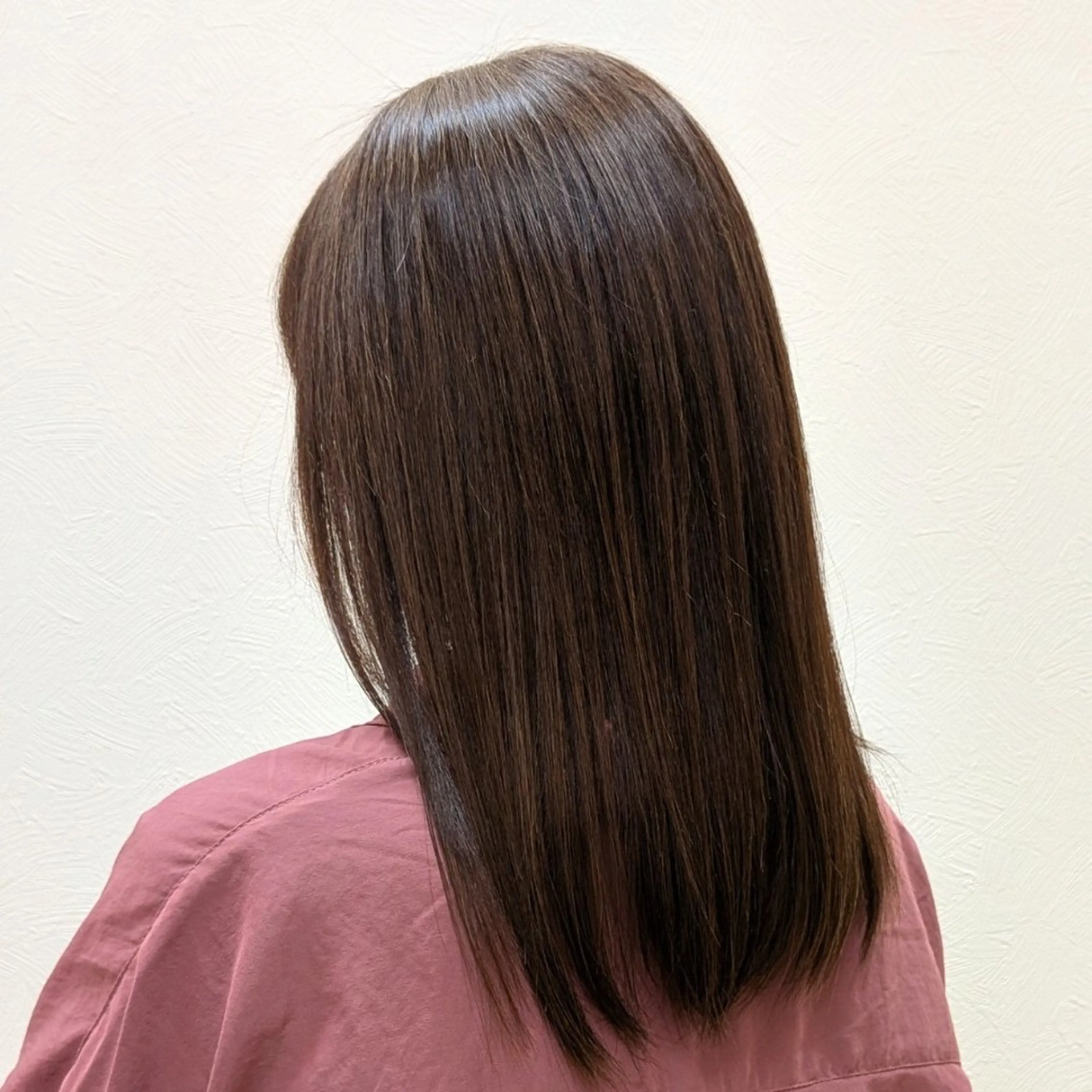 セミロング 縮毛矯正 縮毛矯正 鎌田 流沙奈のヘアスタイル