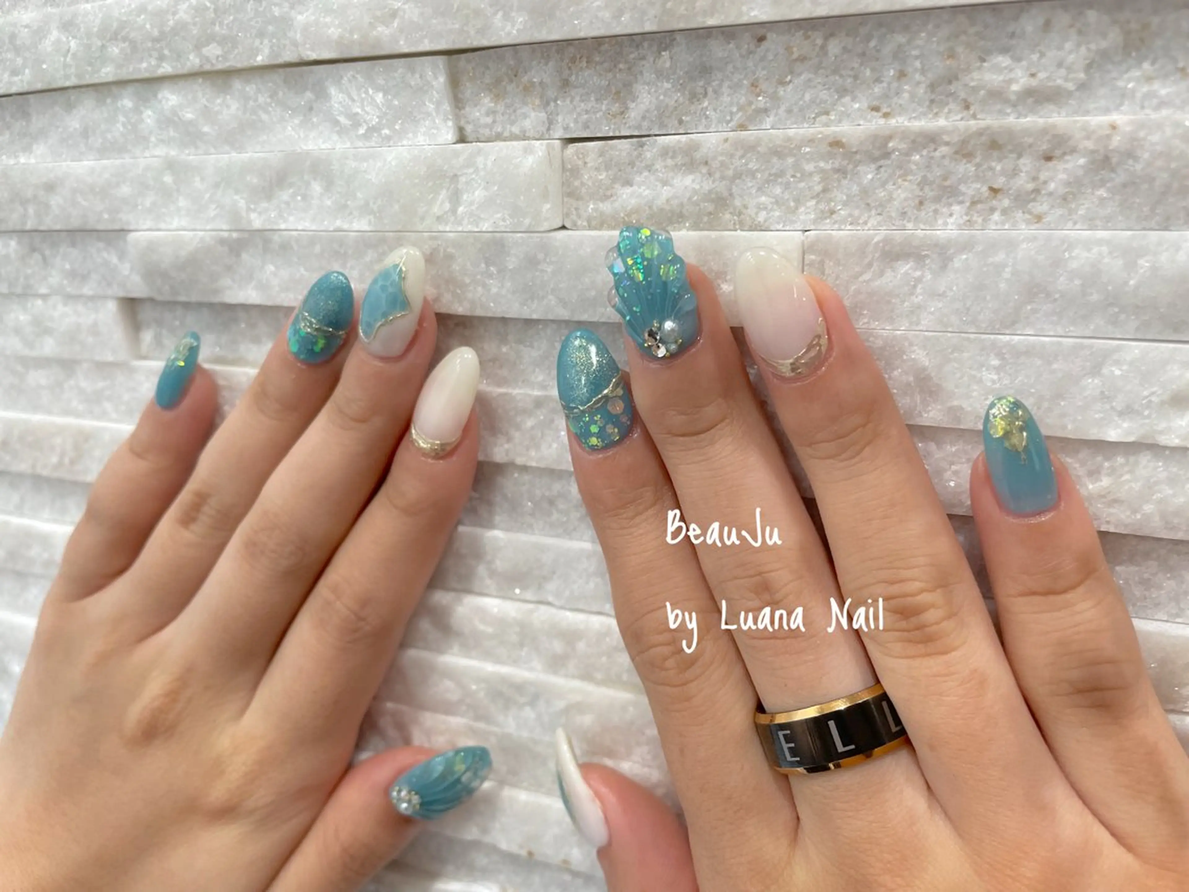 ネイル ミラーネイル ハンドネイル BeauJu by Luana Nailのネイルデザイン