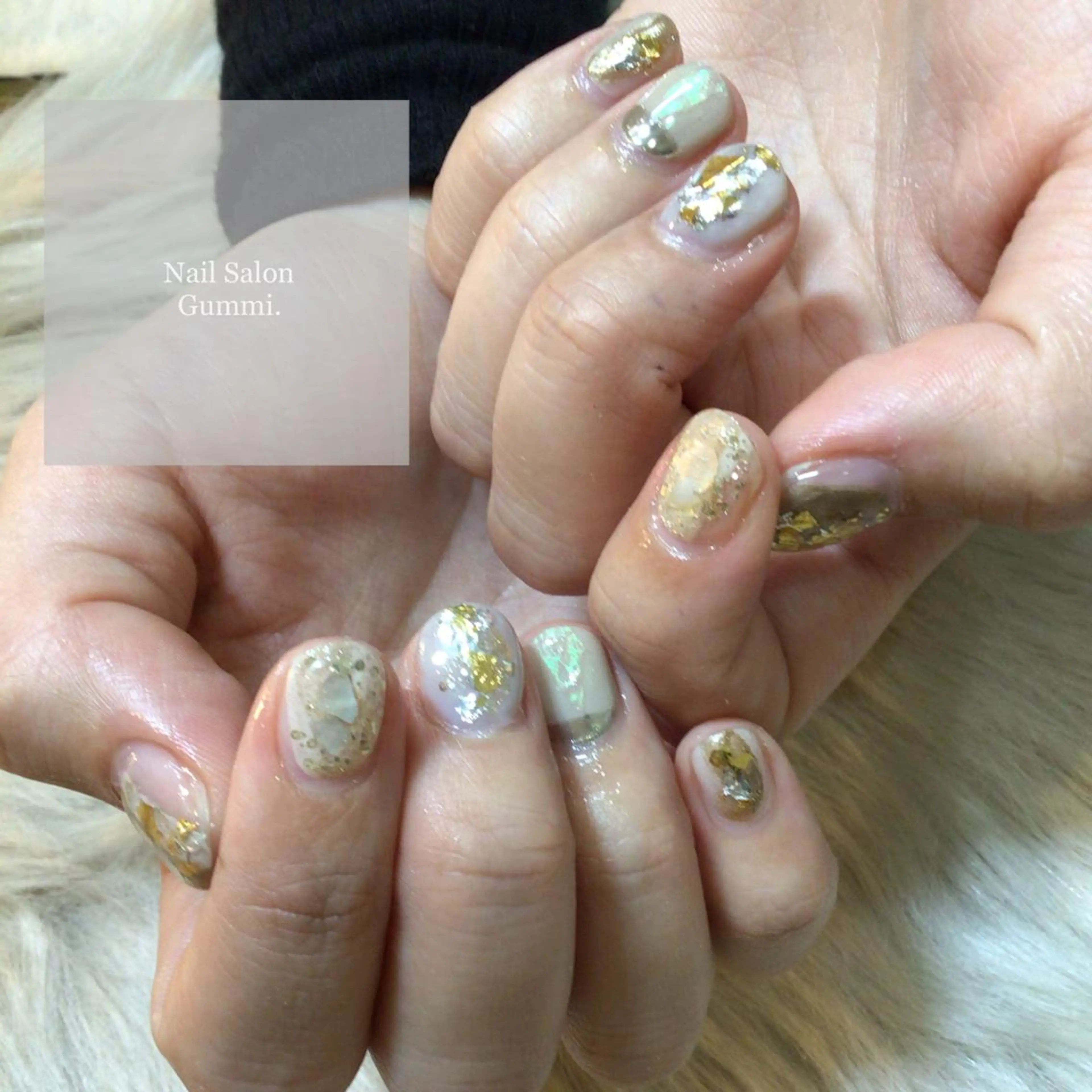 ネイル キラキラネイル 韓国ネイル ラメ(グリッター) ミラーネイル ニュアンスネイル Nail Salon Gummi.のネイルデザイン