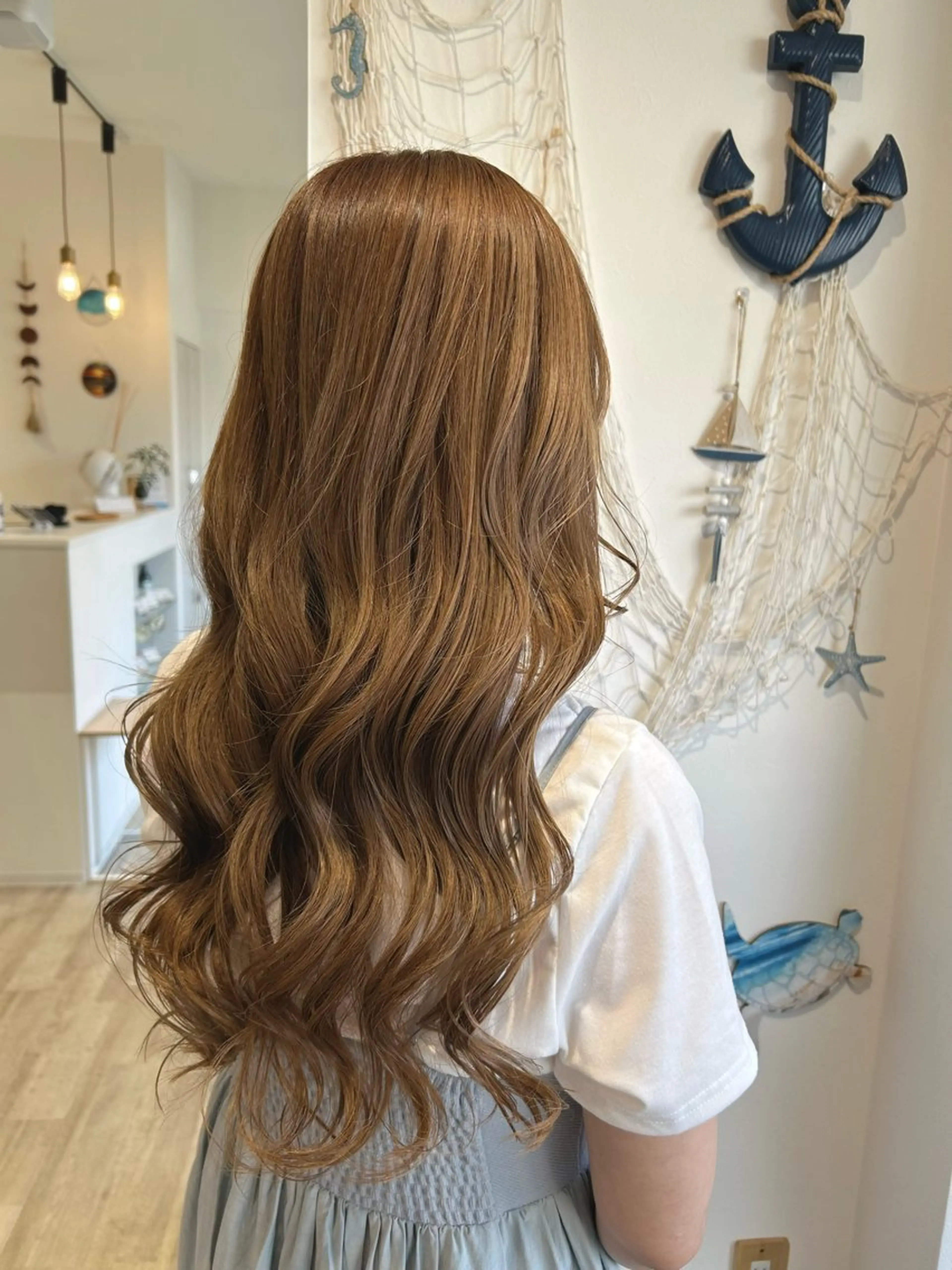 ロング カラー ベージュカラー ハイトーンカラー ミルキーベージュ ロング やじま ひろこのヘアスタイル