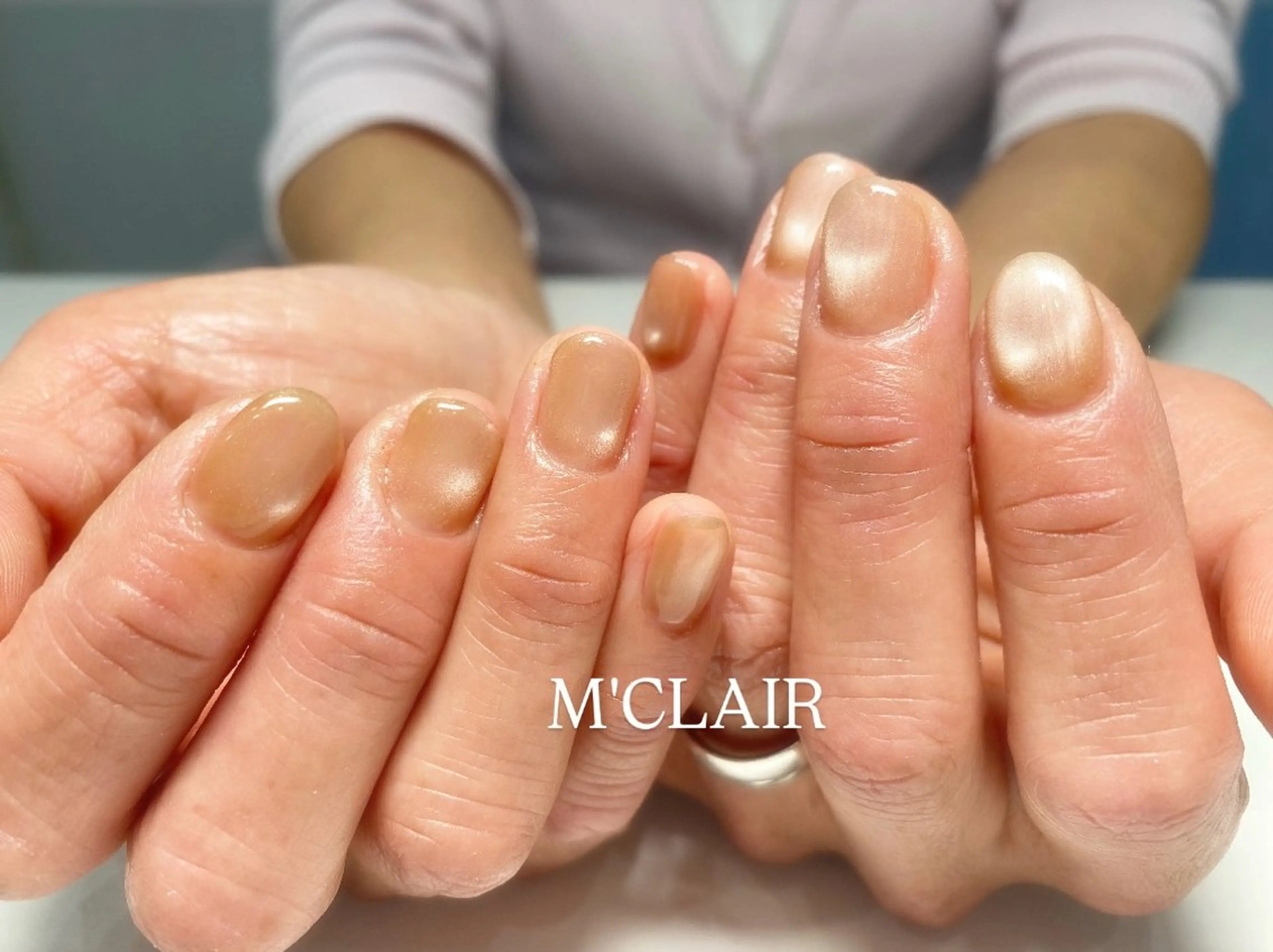 ネイル マグネットネイル ワンカラーネイル M'CLAIR makikoのネイルデザイン