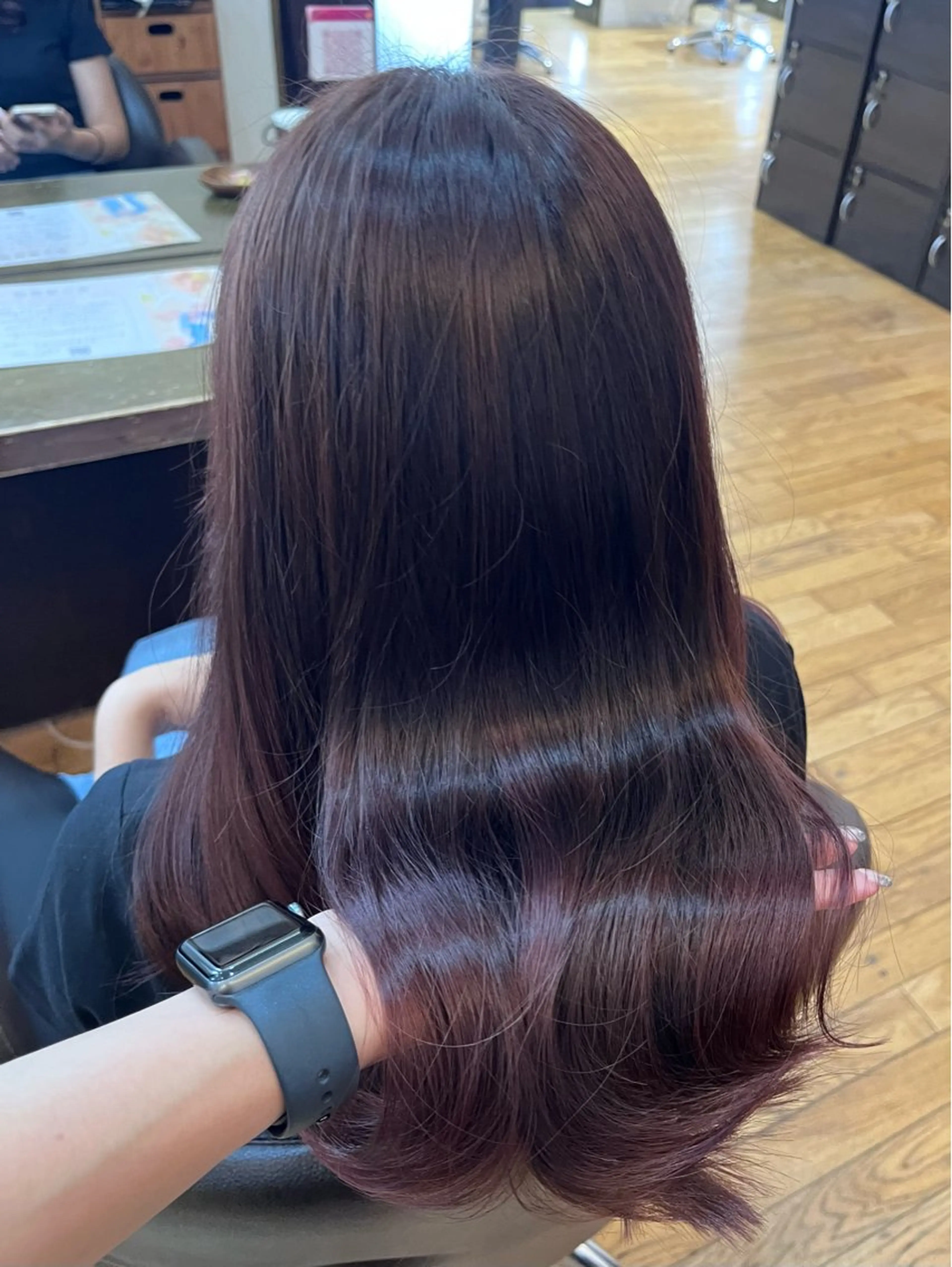 🌟3月限定価格🌟カット+髪質改善ケアカラー+Aujua トリートメント(ロング+¥1650)の写真