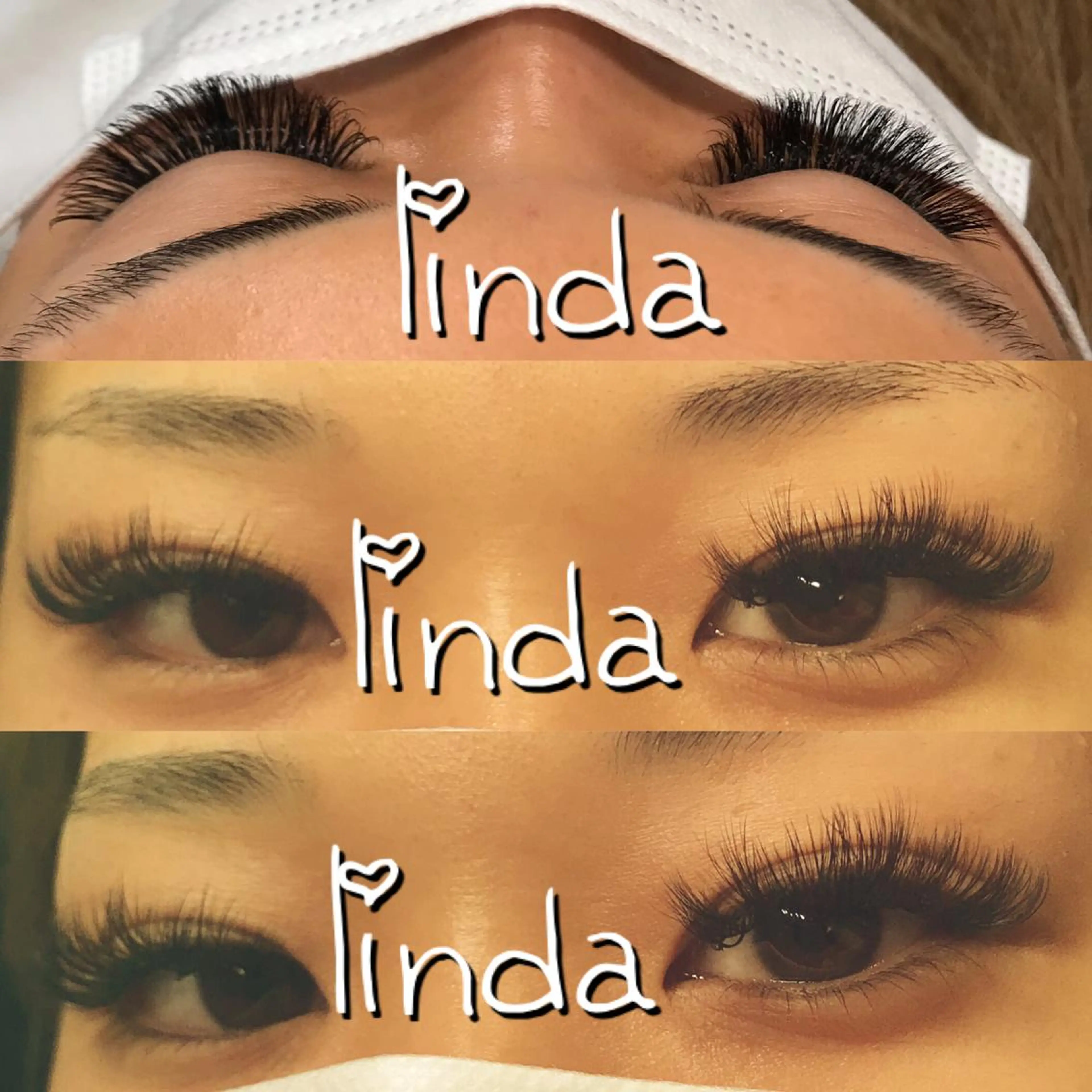 マツエク・マツパ 付け放題 CCカール Cカール まつげパーマ ボリュームラッシュ linda lashesのマツエク・マツパデザイン