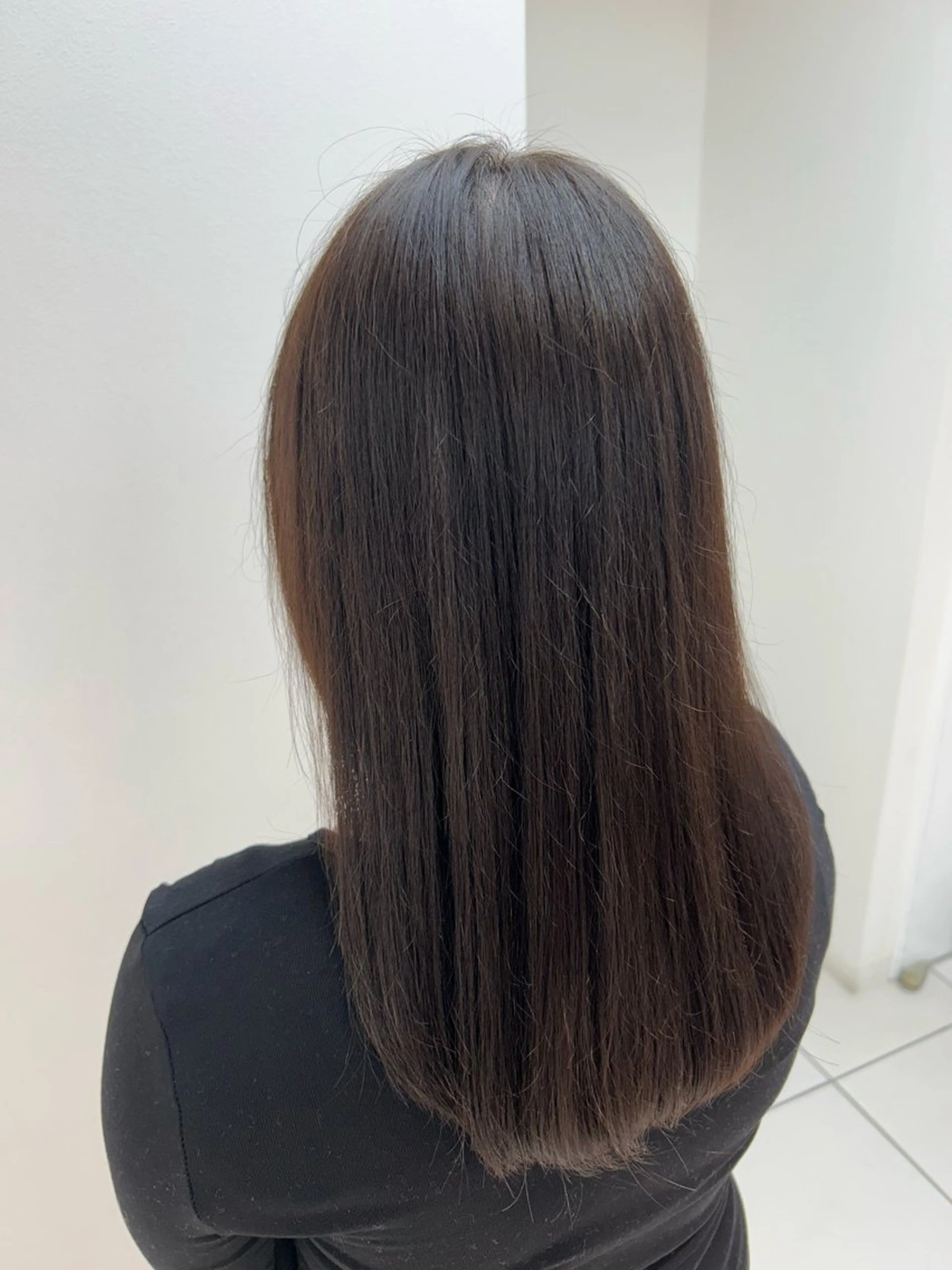 セミロング カラー 透明感カラー 💖カット 無料💖まな🫧のヘアスタイル