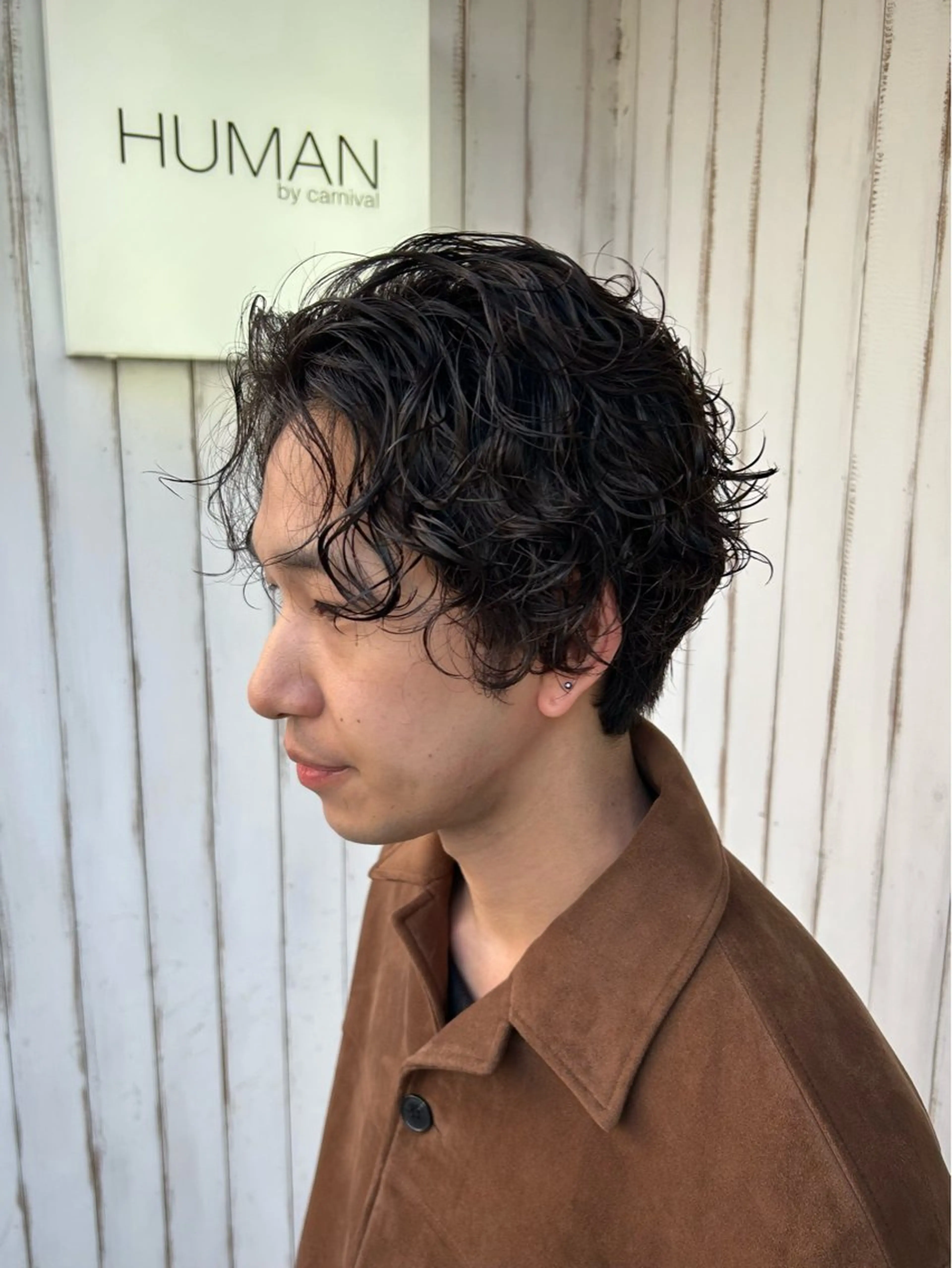 ショート パーマ メンズ メンズパーマ ニュアンスパーマ aine / 練馬江古田のヘアスタイル