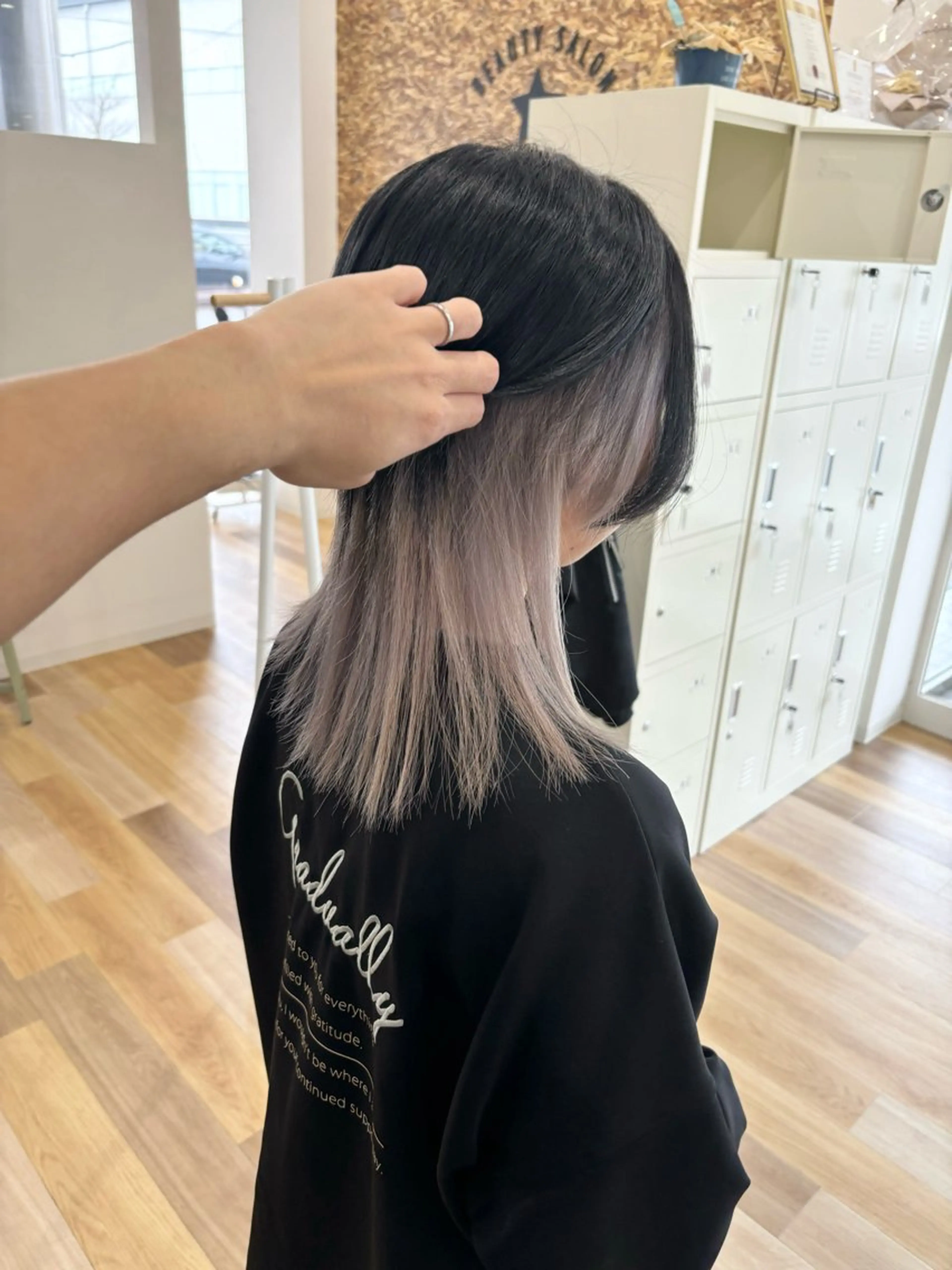 ミディアム ケアブリーチ 黒瀬有汰のヘアスタイル