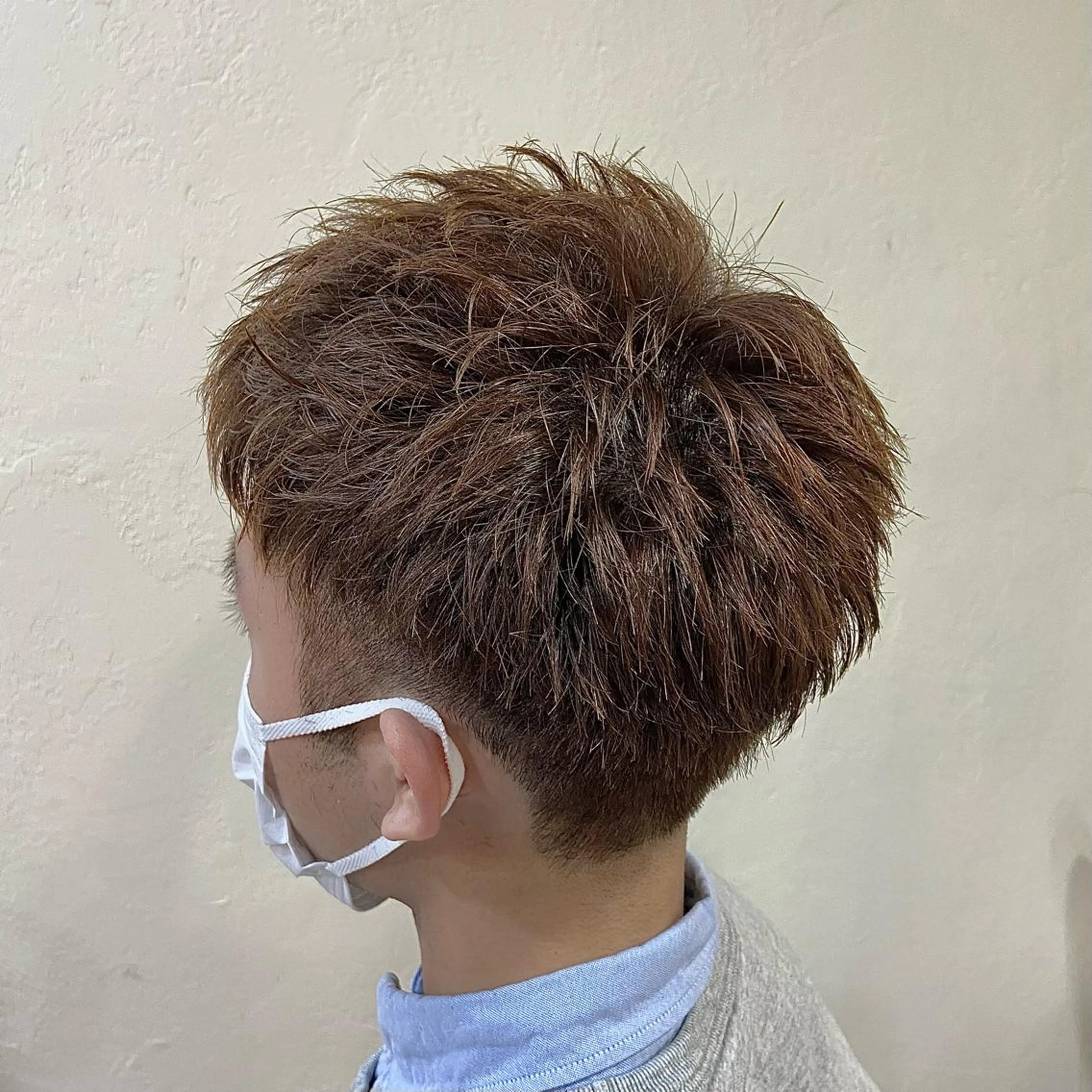 ショート メンズ ボブパーマ大人気 🍀店長ヨシダのヘアスタイル