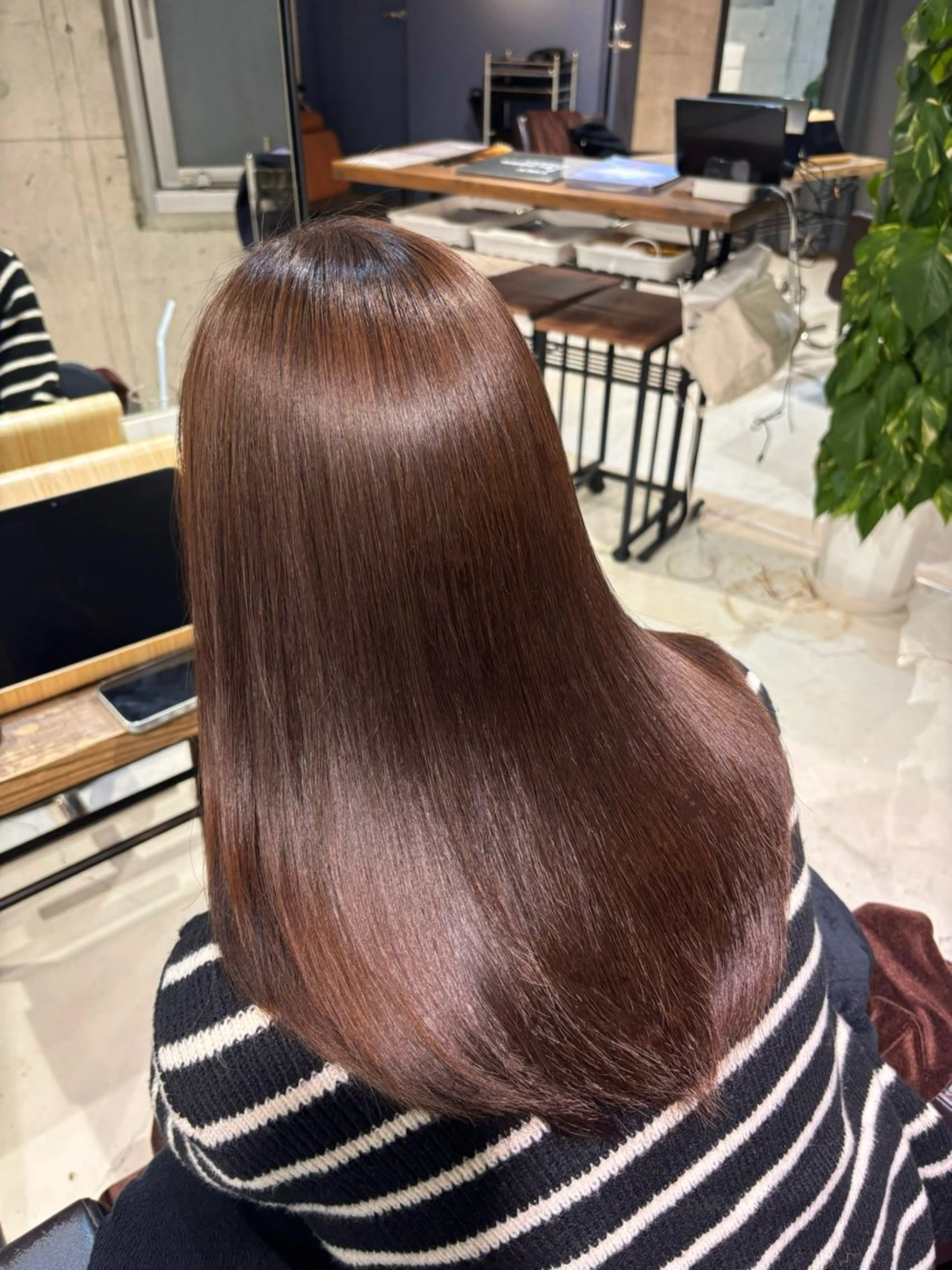 ロング カット 縮毛矯正 トリートメント 【髪質改善】市原 詩織のヘアスタイル