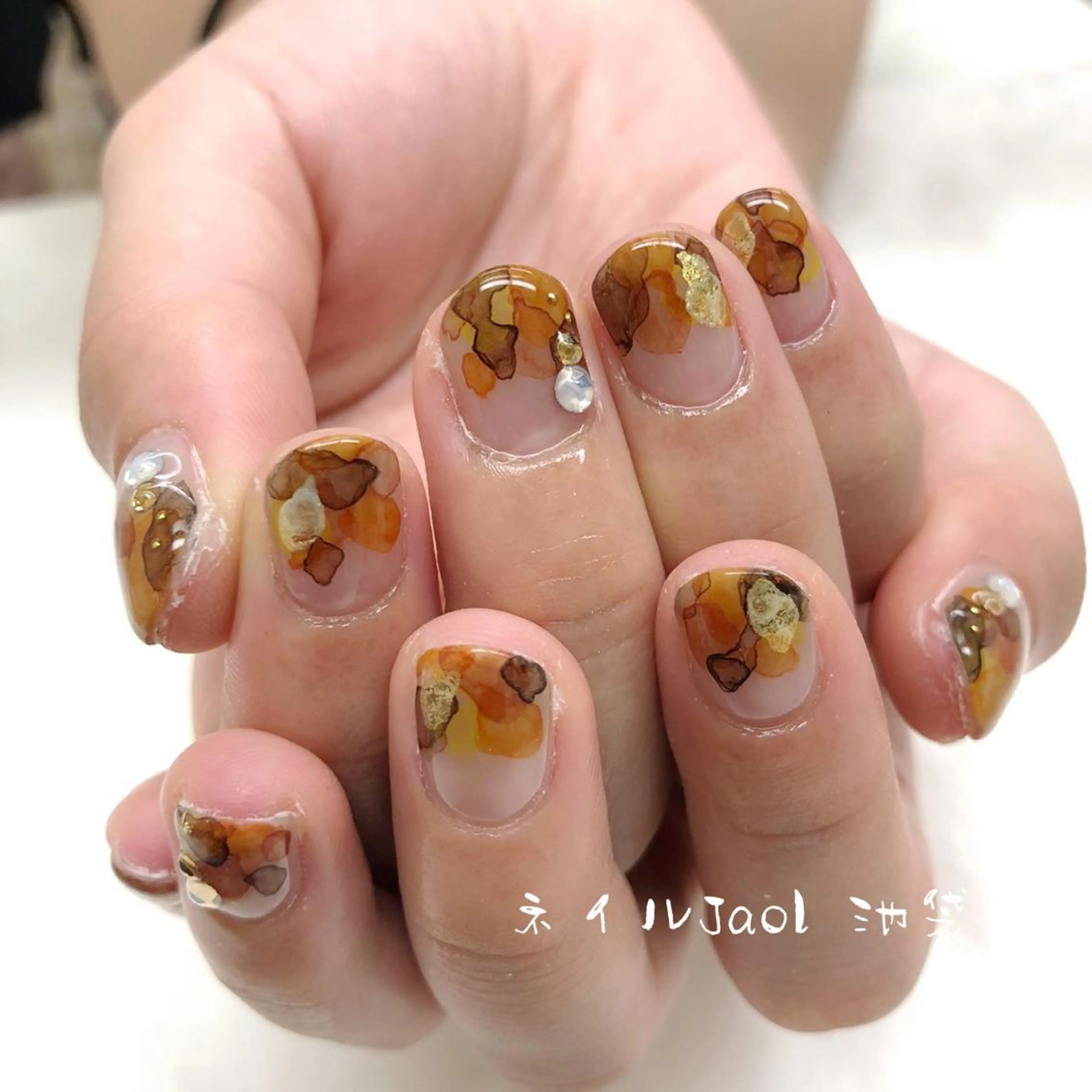 ミディアム ヘアアレンジ ネイルJaol 池袋のネイルデザイン