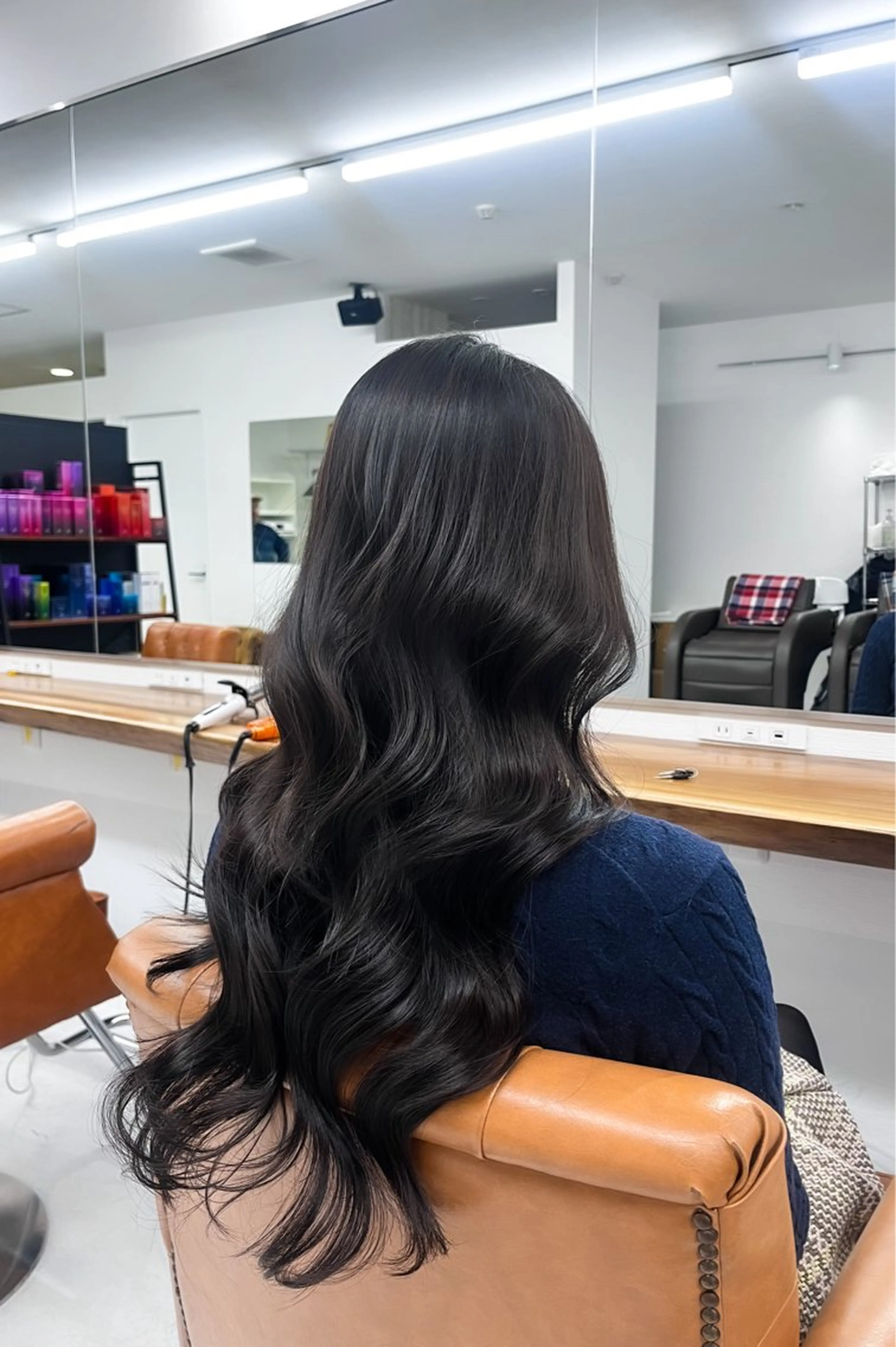 ロング カラー レイヤーカット ロング カット ヘアカラー トリートメント レイヤー/韓国ヘア yunaのヘアスタイル