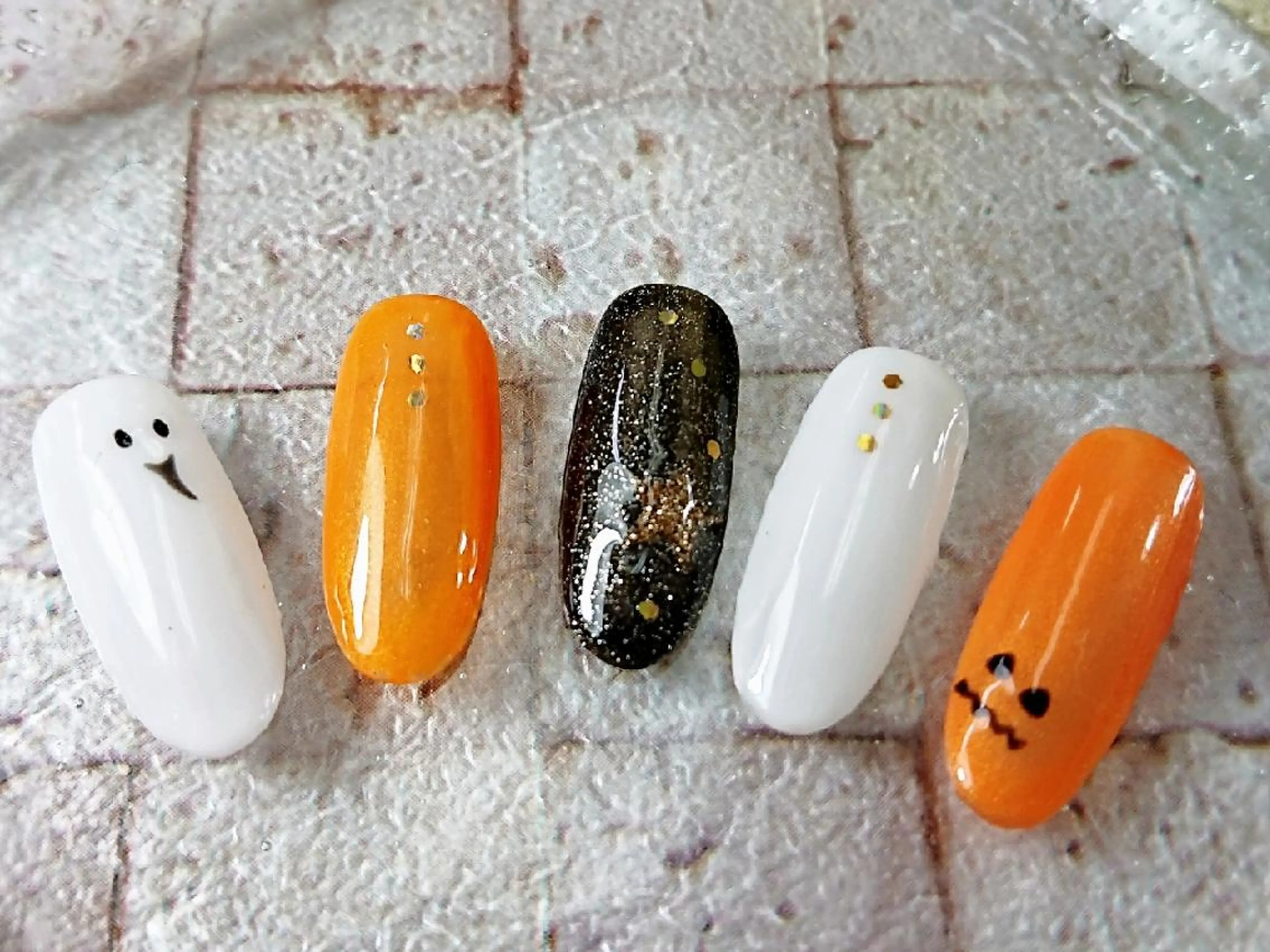 ネイル ハロウィン 林 珠里のネイルデザイン