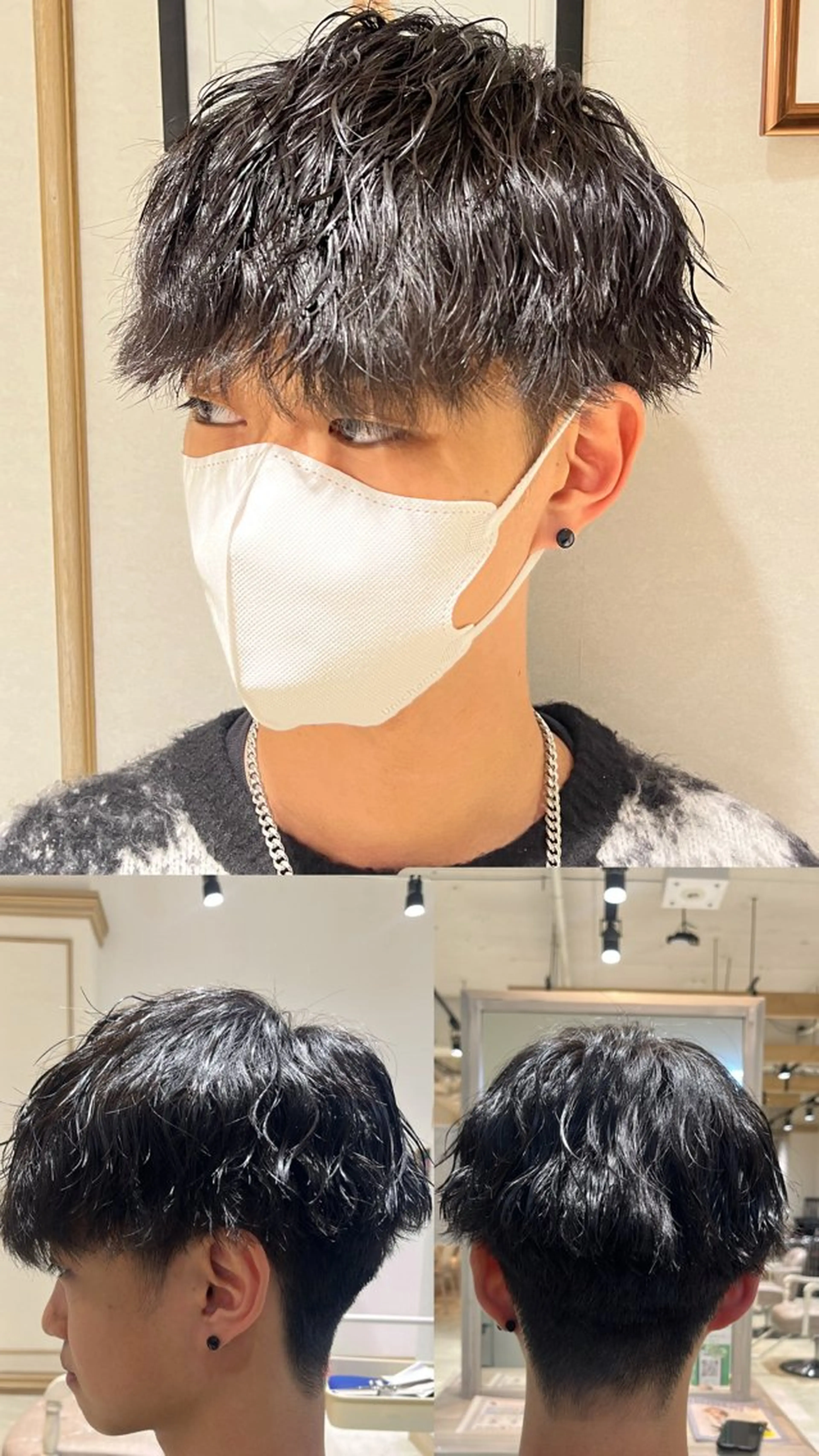 パーマ メンズ メンズパーマ 波巻きパーマ GRANDTRUTH 市川店長瀬叶翔のヘアスタイル