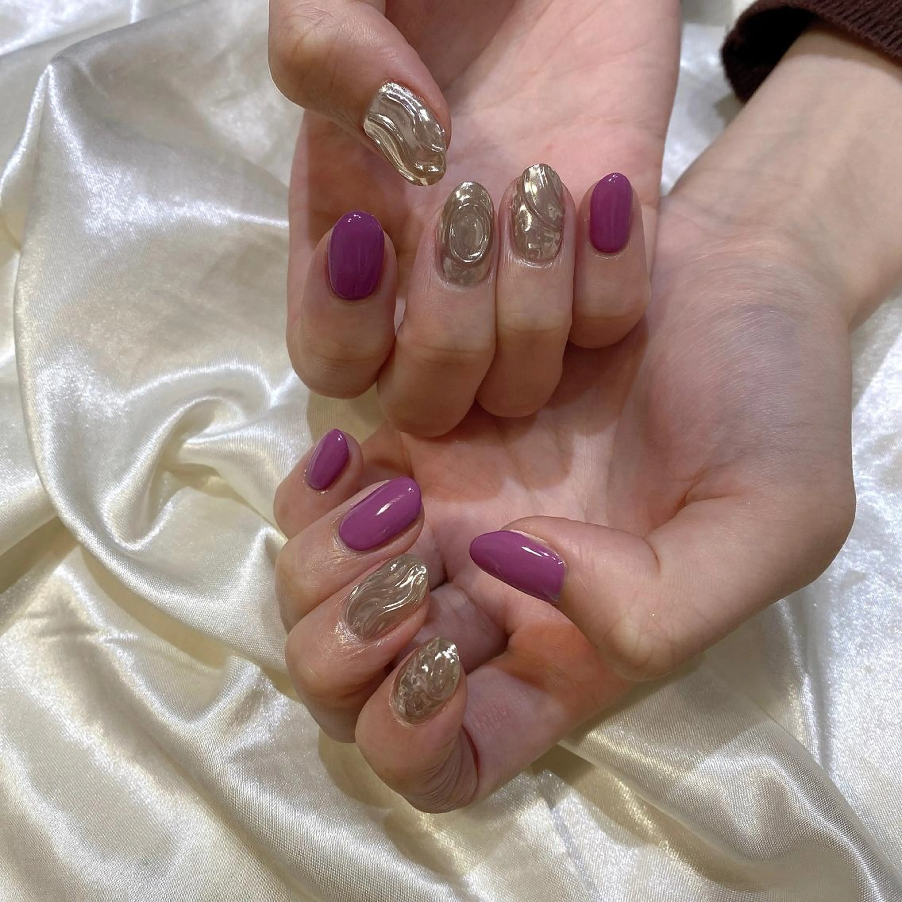 ネイル ハンドネイル 西岡 杏のネイルデザイン