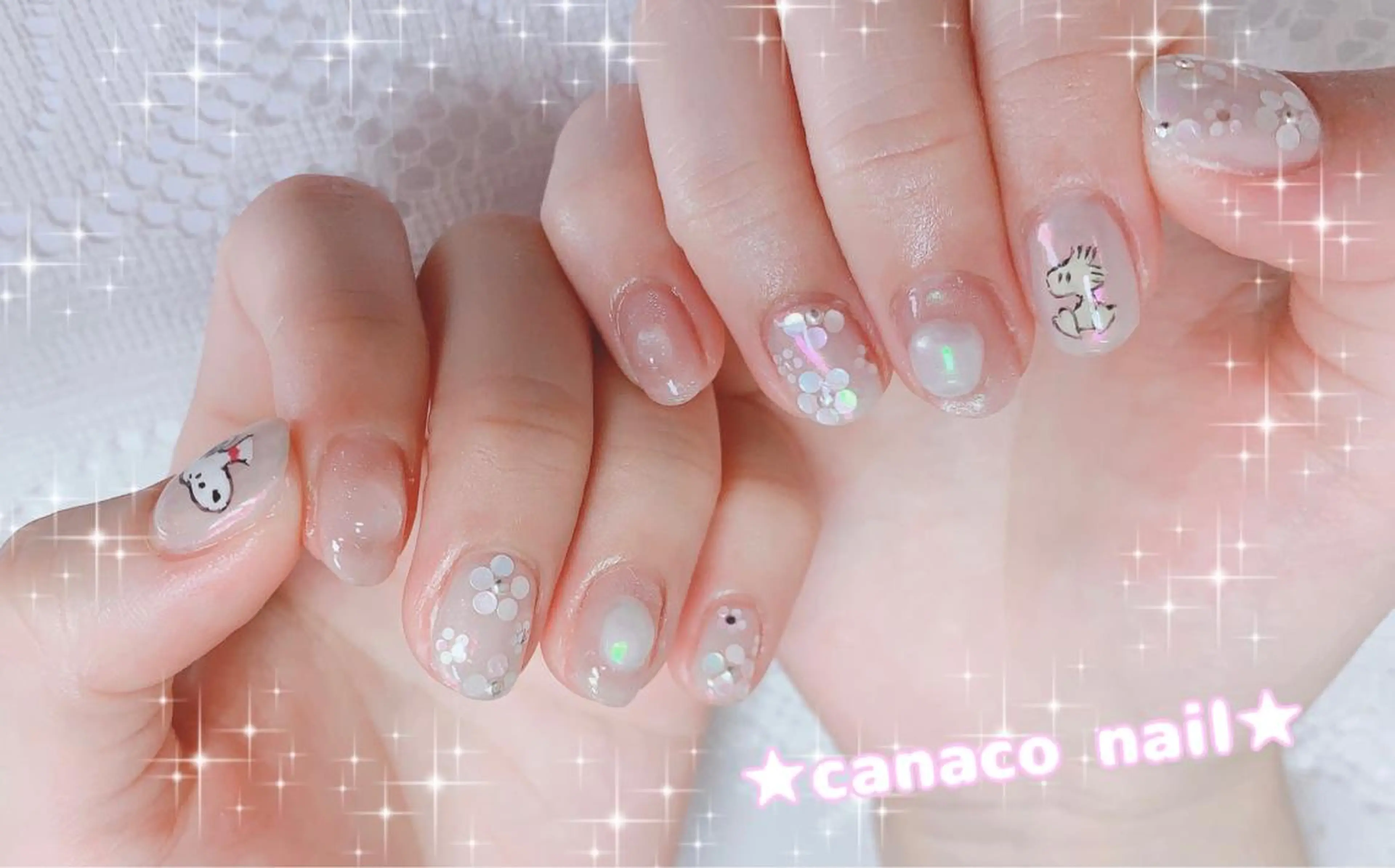 ネイル アートネイル オーロラネイル ジェルネイル ガーリー マグネットネイル Felice所属・ベテランネイル cnc  nailのネイルデザイン