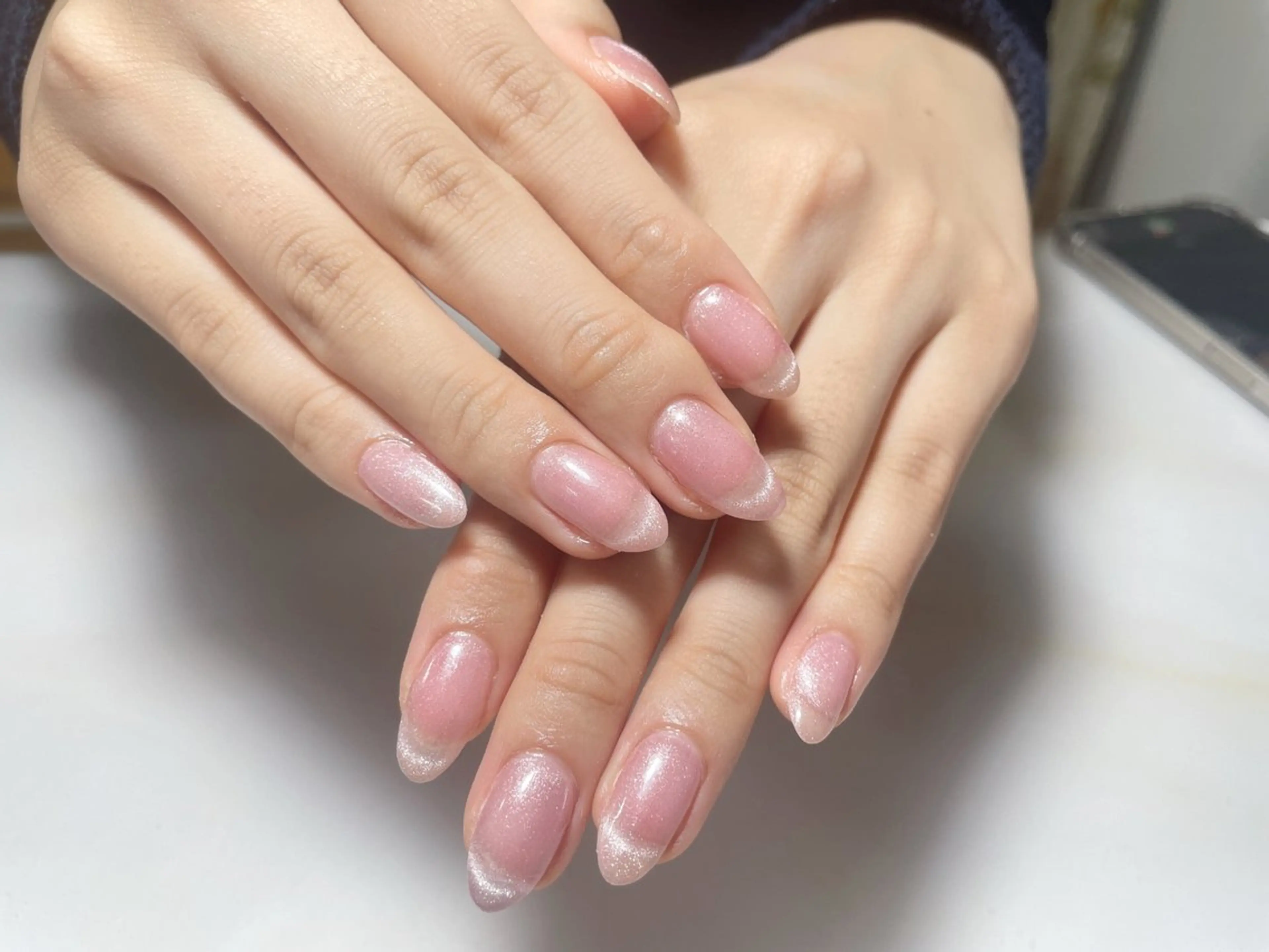 ネイル アートネイル フレンチネイル ジェルネイル グラデーション 韓国ネイル ハンドネイル 久保田 マリコのネイルデザイン